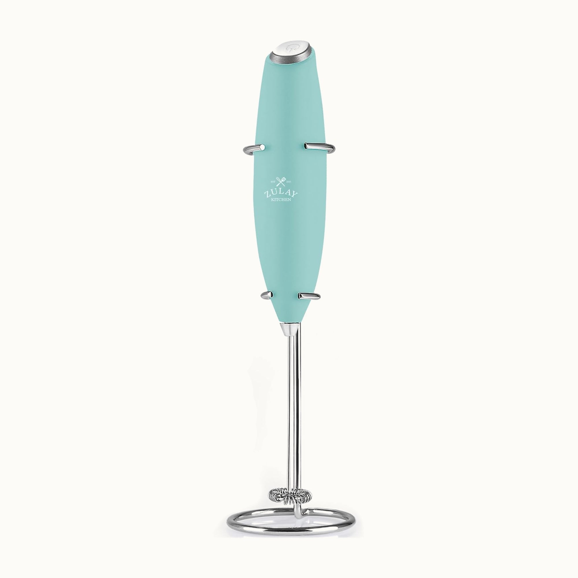Milk Frother With Stand - Fresh Mint by Zulay Kitchen