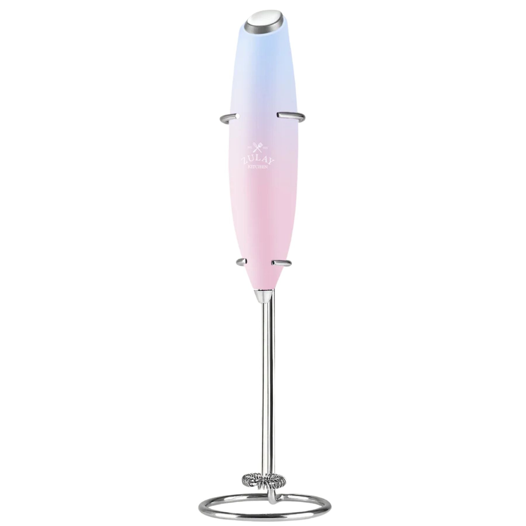 Milk Frother With Stand - Lavender Blush by Zulay Kitchen