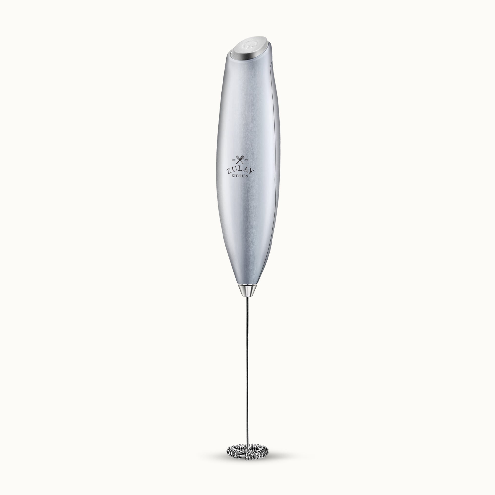 Milk Frother Without Stand - Titanium Silver by Zulay Kitchen