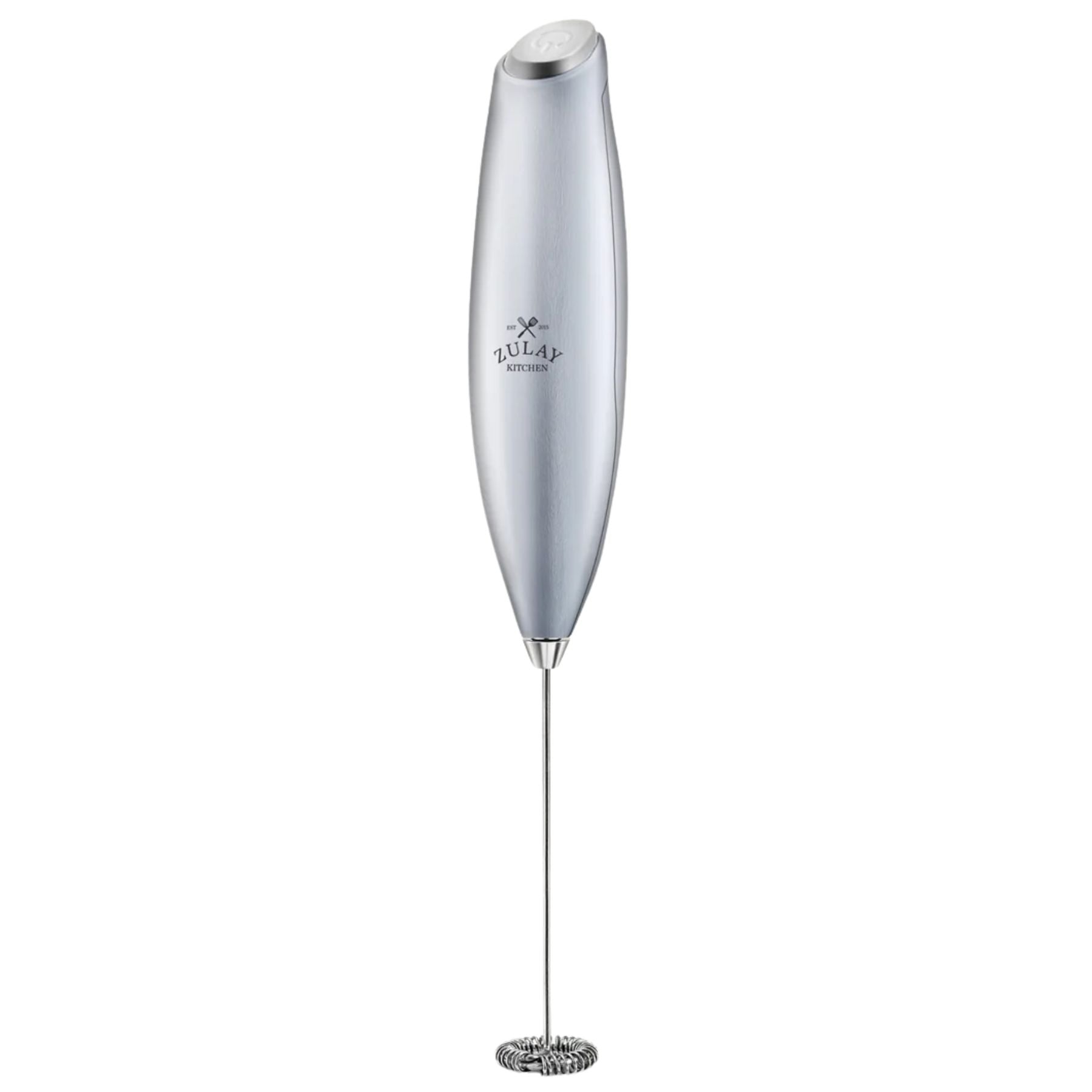 Milk Frother Without Stand - Titanium Silver by Zulay Kitchen