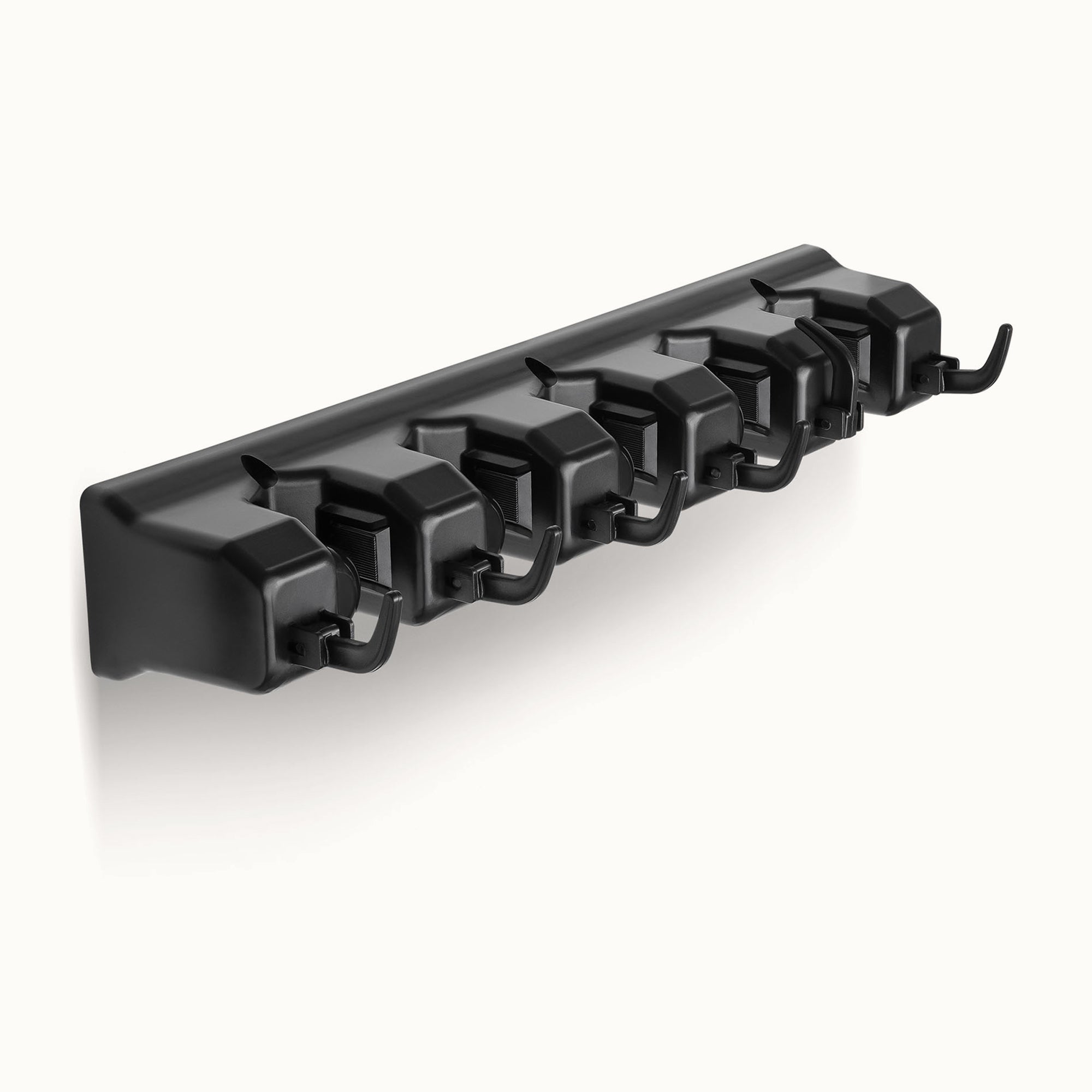 Mop and Broom Organizer Wall Mount Holds Up to 50 lbs of Weight-5 Slots Black by Zulay Kitchen