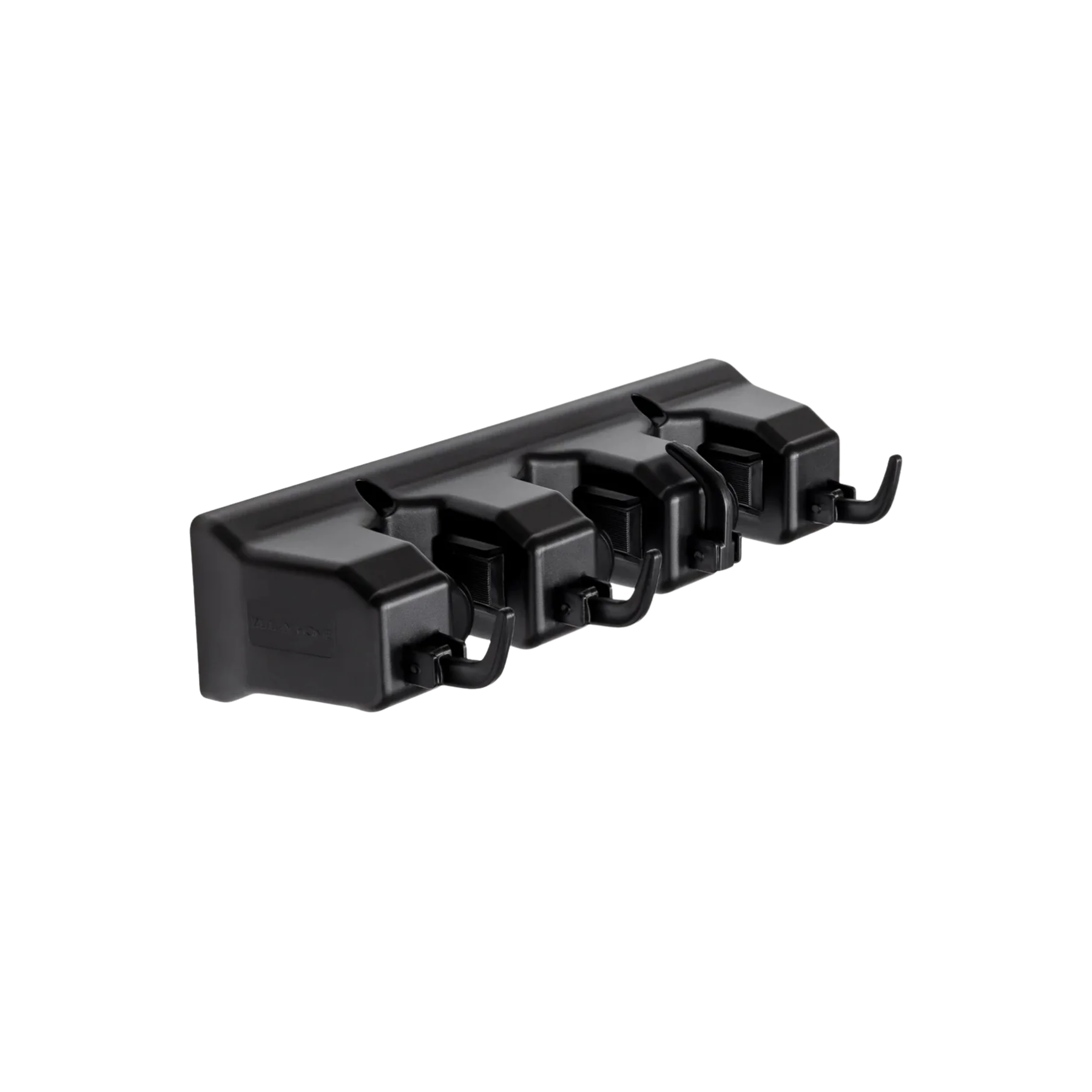 Mop and Broom Organizer Wall Mount - 3 Slots Black by Zulay Kitchen