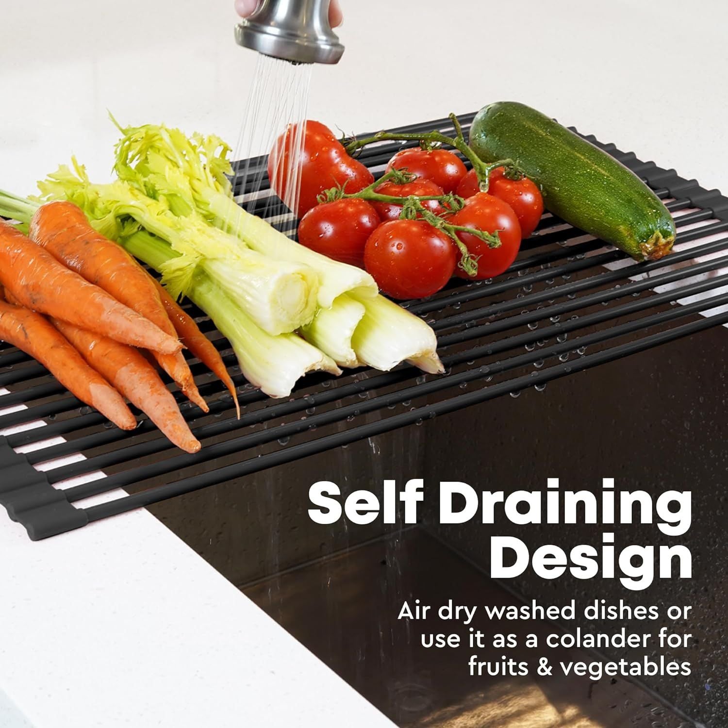 Self Draining Design Drying Rack by Zulay Kitchen