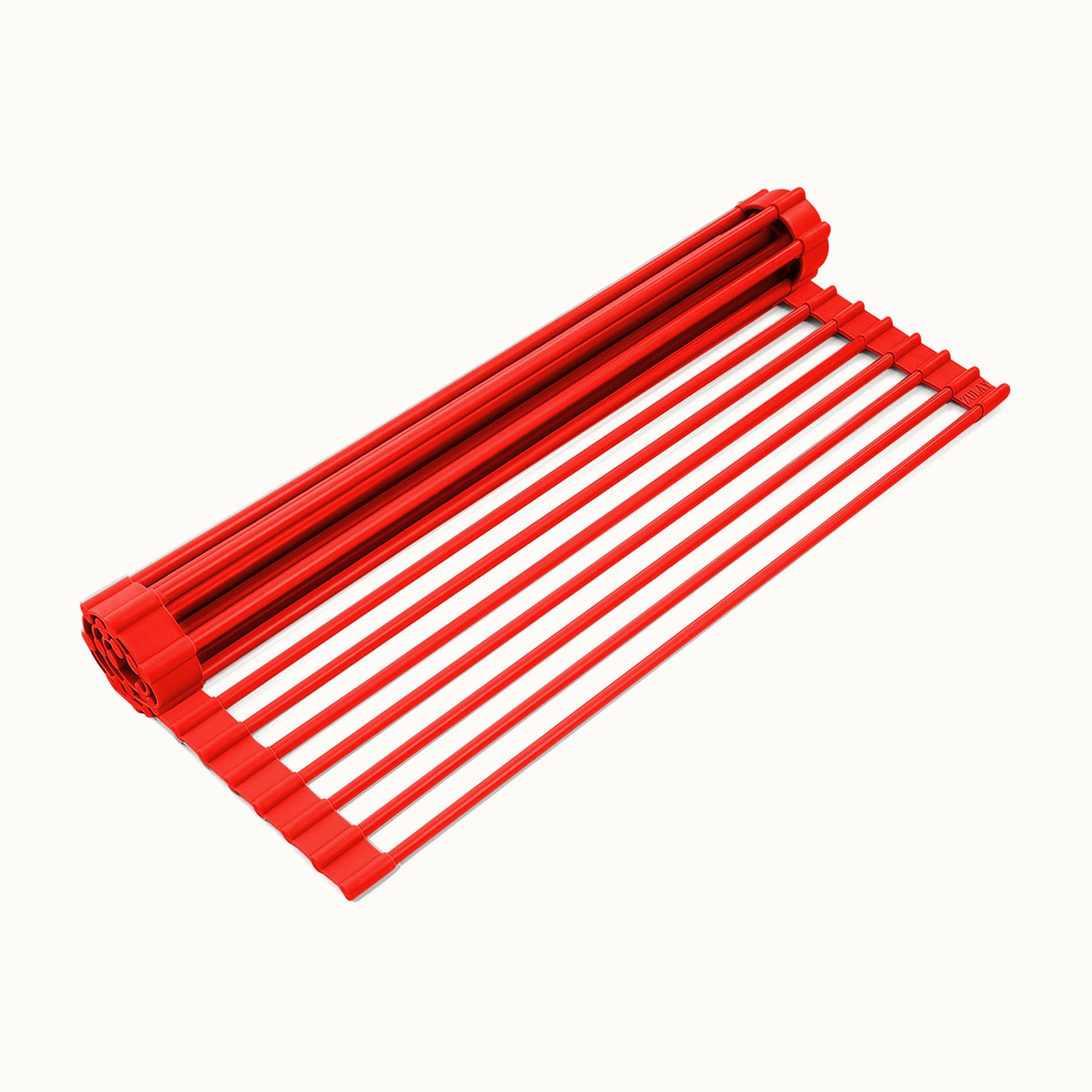 Multipurpose Roll-Up Sink Drying Rack 20.5" - Red by Zulay Kitchen