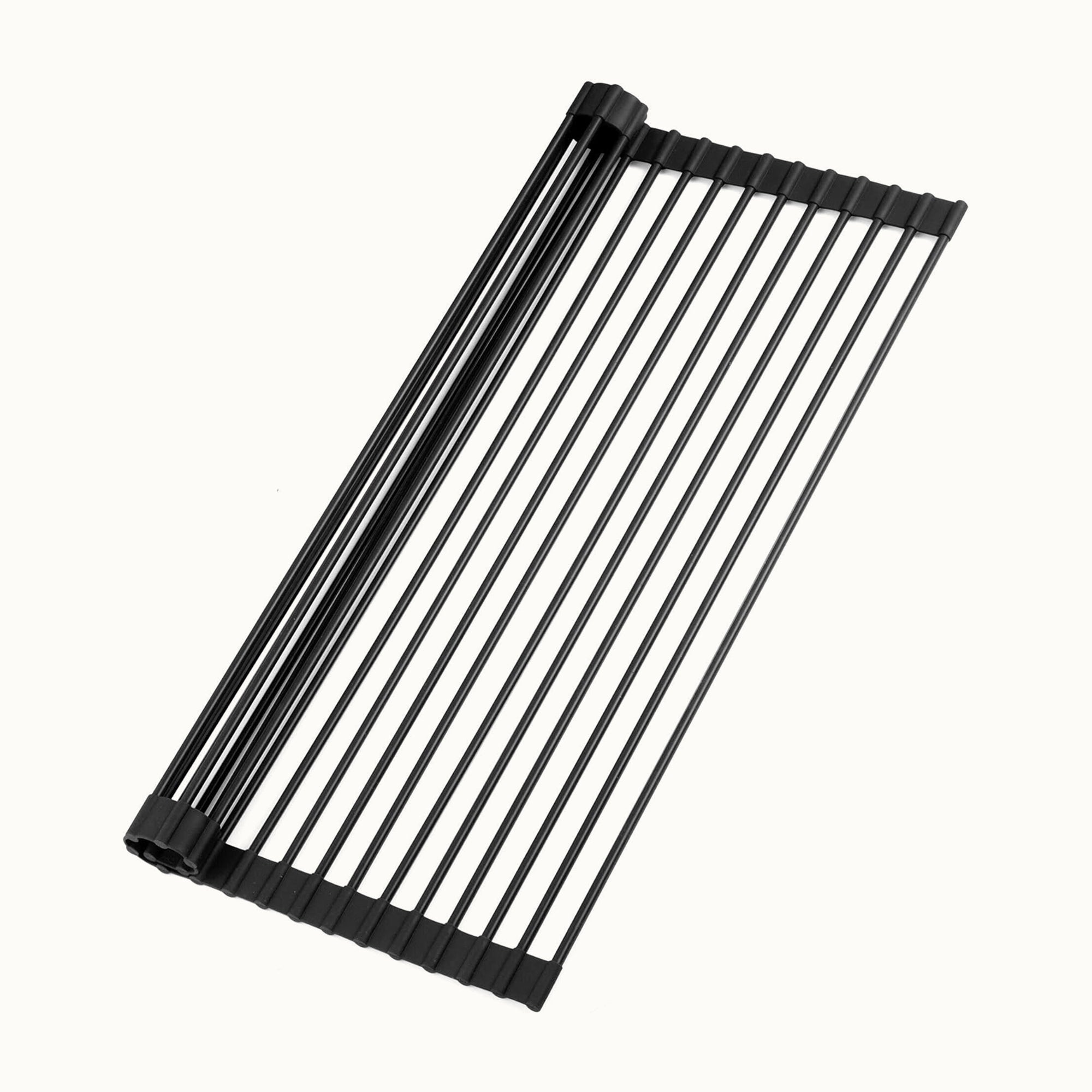 Multipurpose Roll-Up Sink Drying Rack 20.5" - Black by Zulay Kitchen