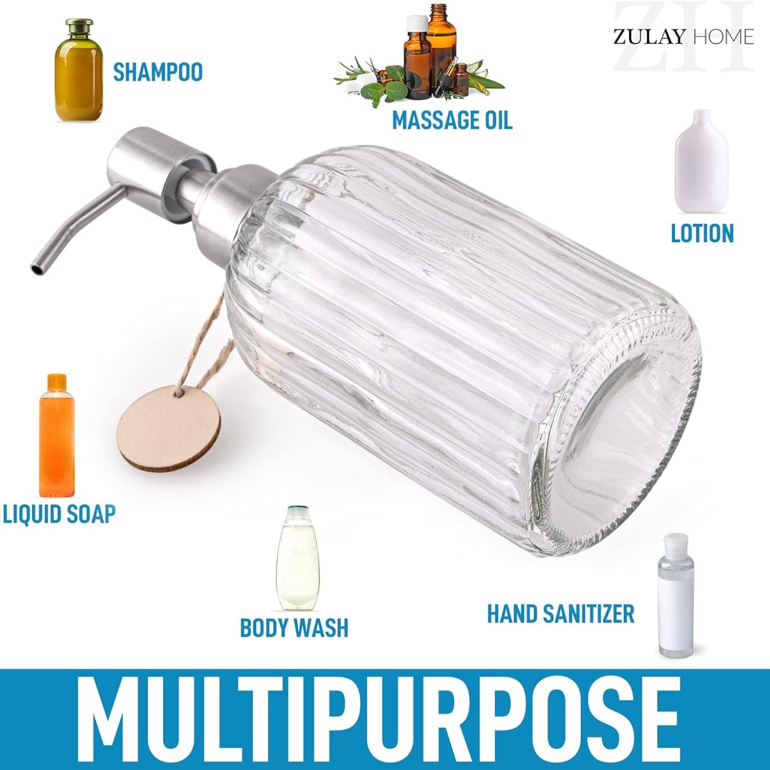 Multipurpose Soap Dispenser by Zulay Kitchen