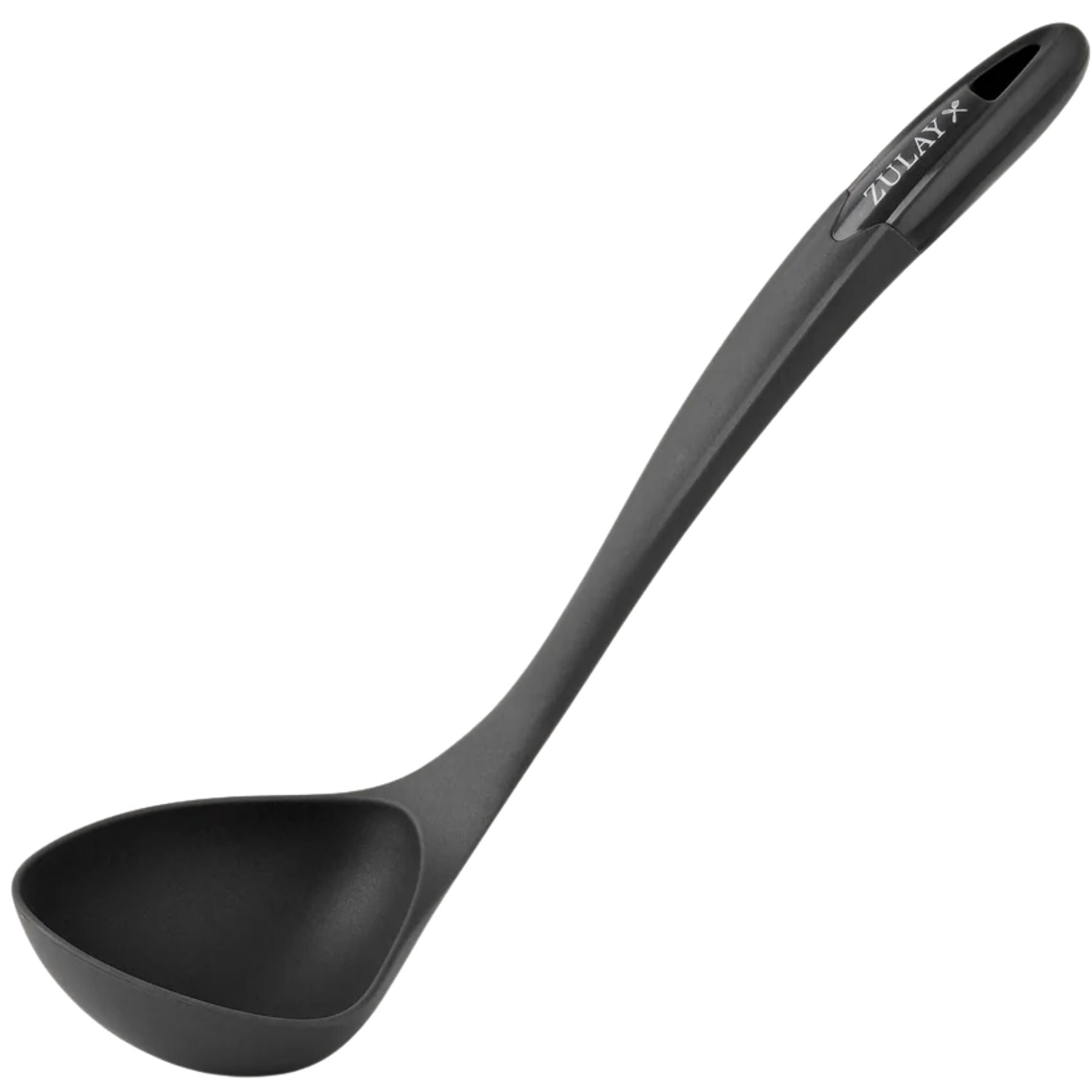 Nylon Soup Ladle Spoon - Black by Zulay Kitchen