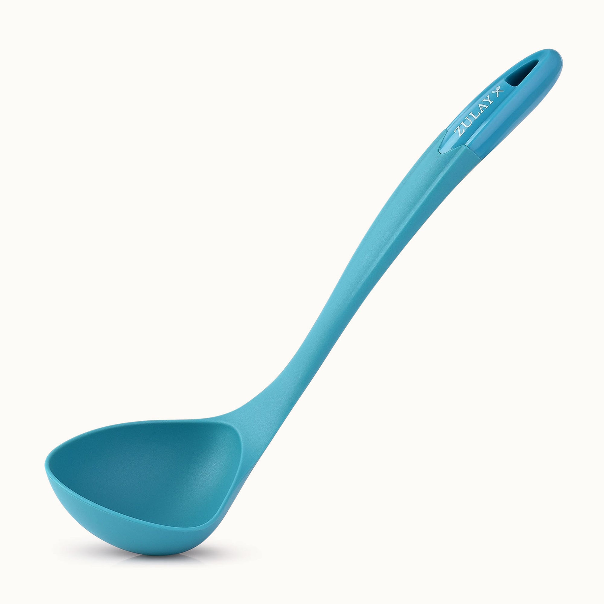Nylon Soup Ladle Spoon - Blue by Zulay Kitchen