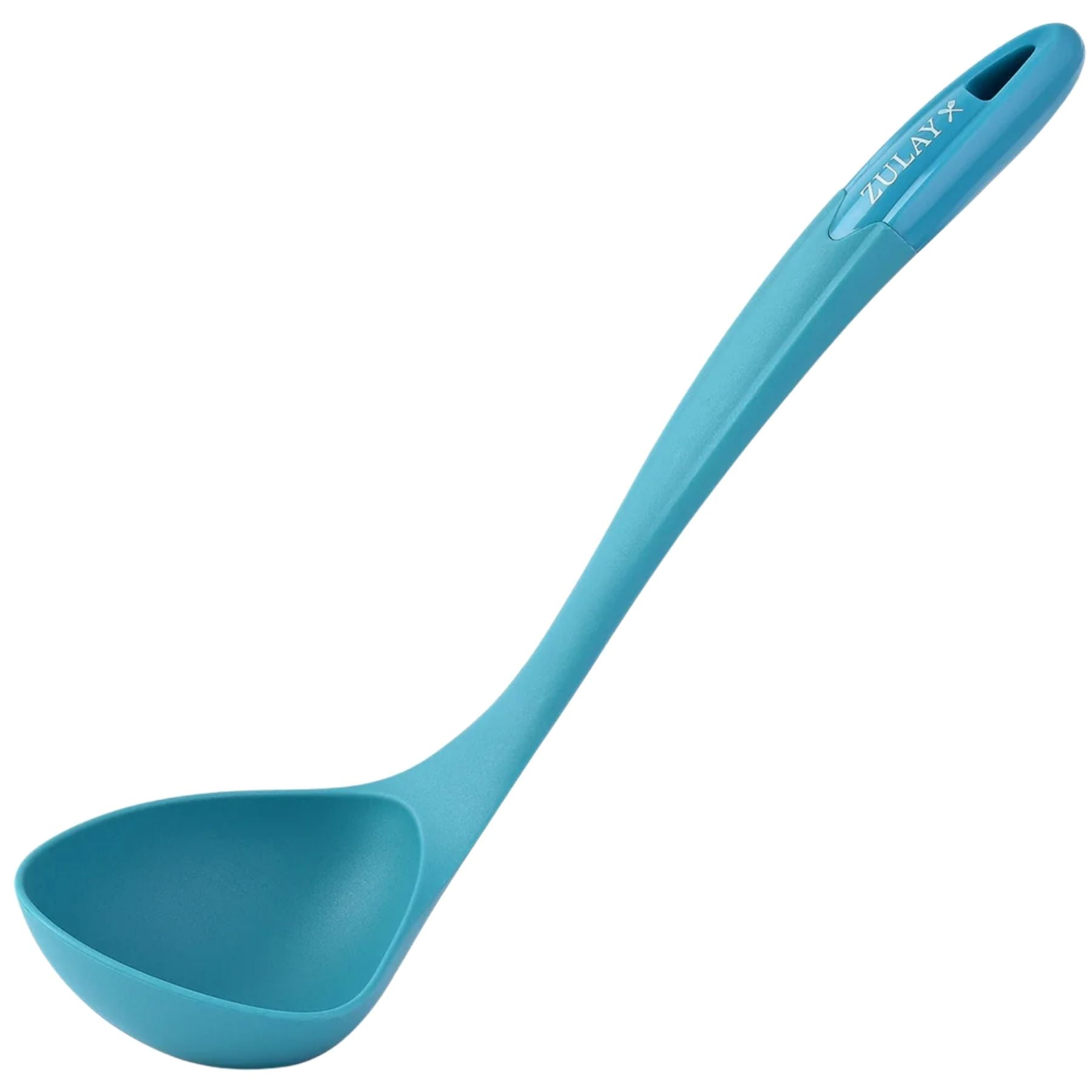 Nylon Soup Ladle Spoon - Blue by Zulay Kitchen