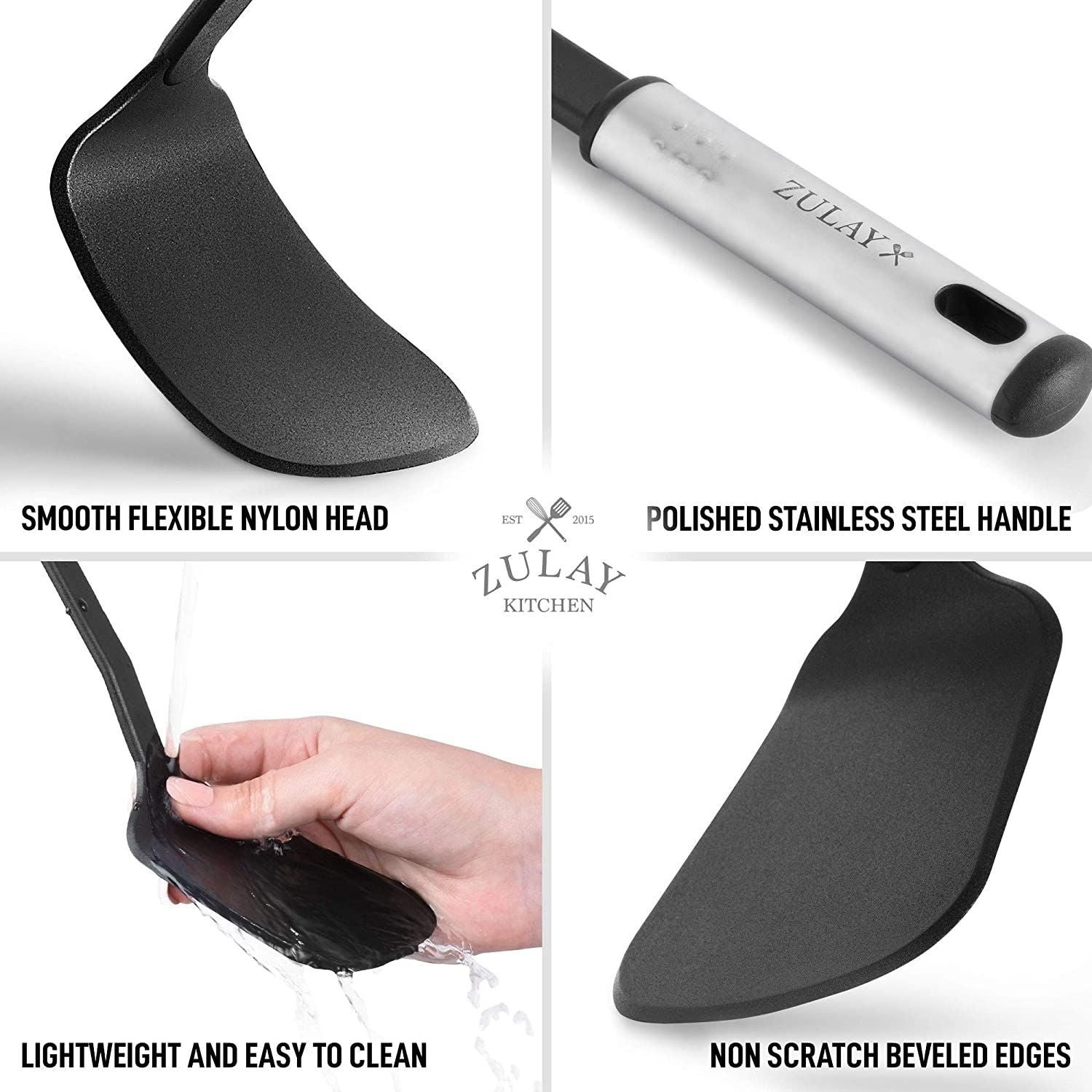 Reliable and Quality Construction Nylon Spatula by Zulay Kitchen