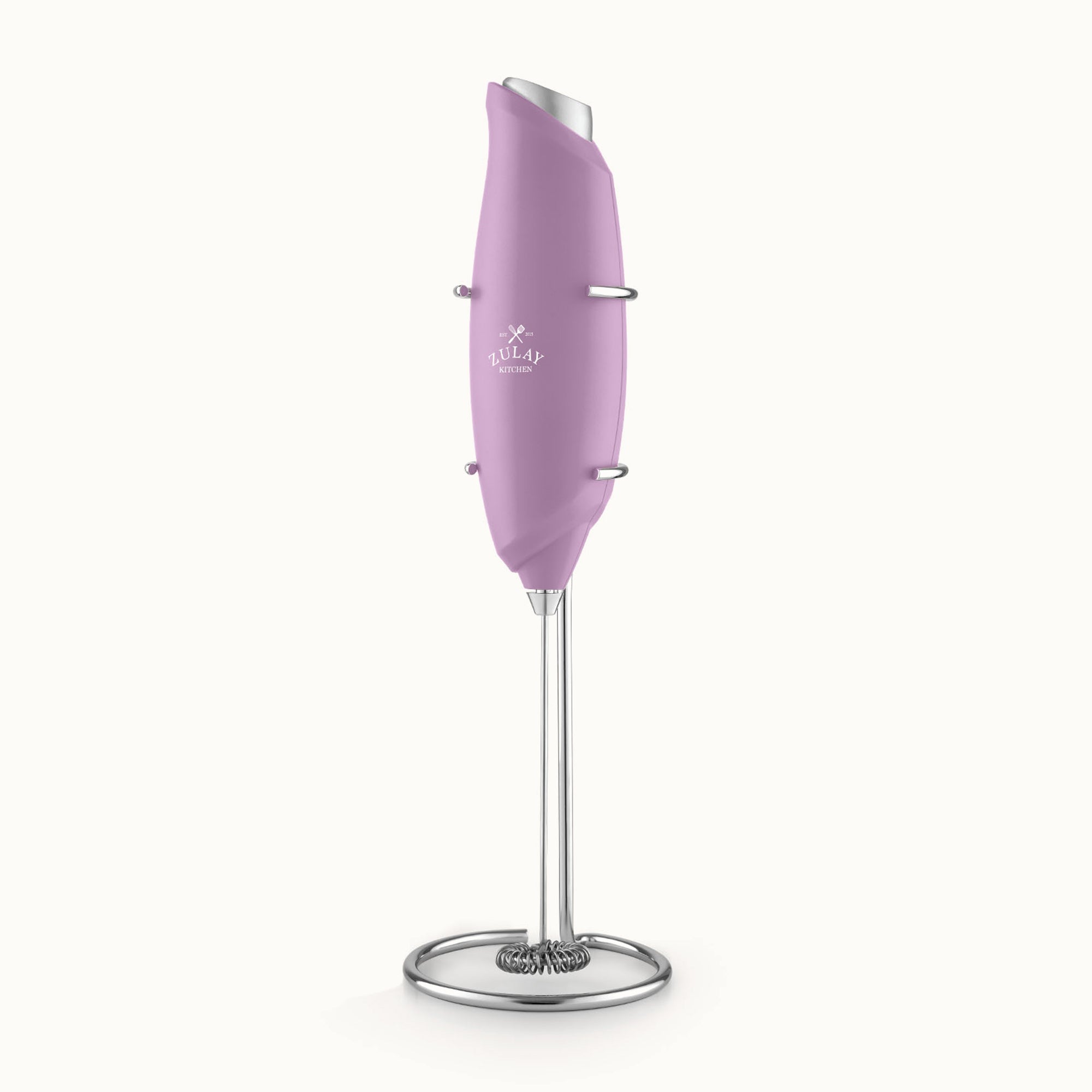 One Touch Milk Frother-Rose Pink by Zulay Kitchen
