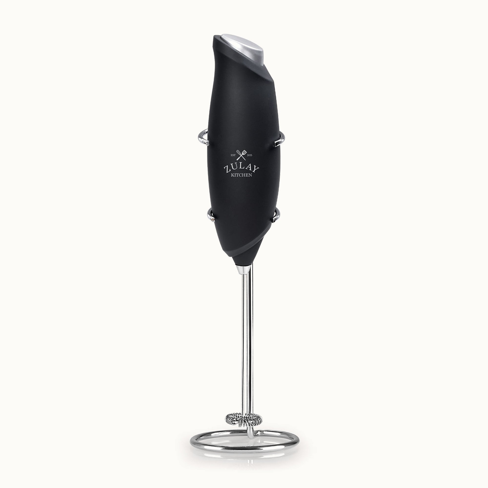 One Touch Milk Frother-Black by Zulay Kitchen