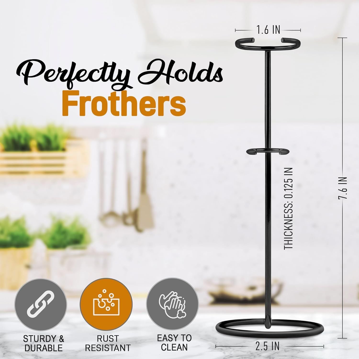 Sturdy & Durable Original Frother Stand by Zulay Kitchen