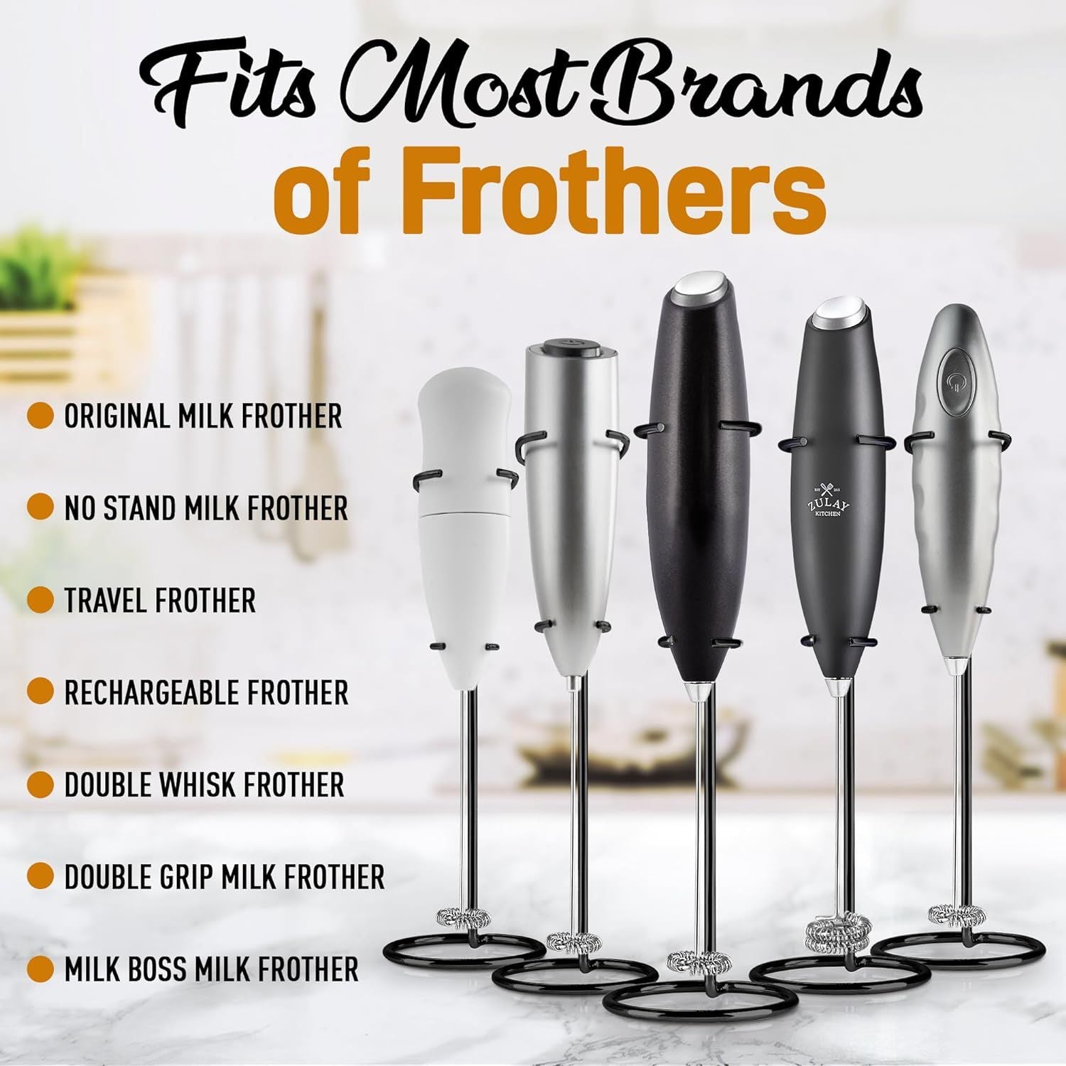 Universal Original Frother Stand by Zulay Kitchen