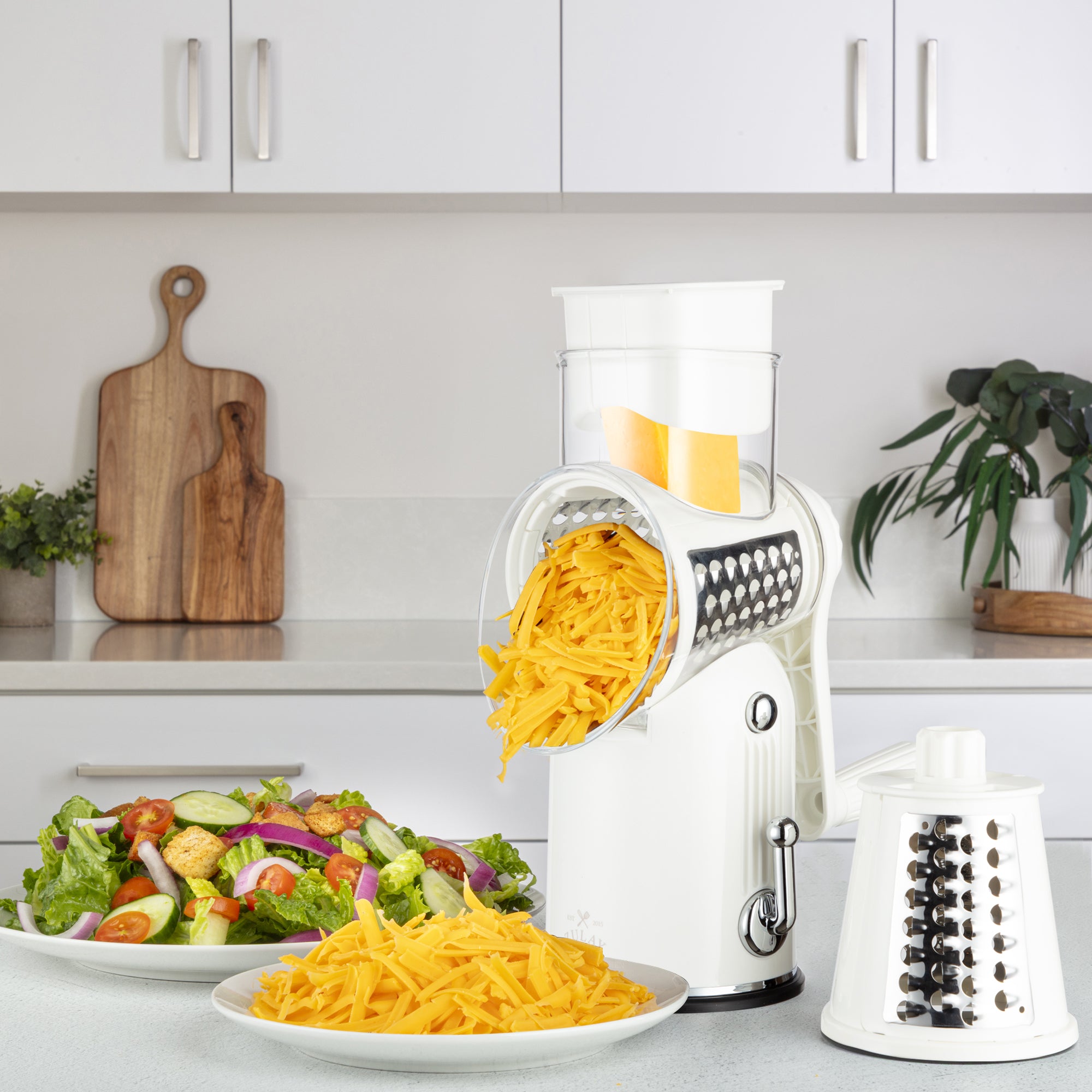 Rotary Cheese Grater Classic with Shredding Blade by Zulay Kitchen