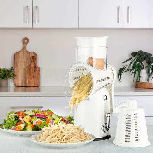 Rotary Cheese Grater Classic with Juliennne Blade by Zulay Kitchen