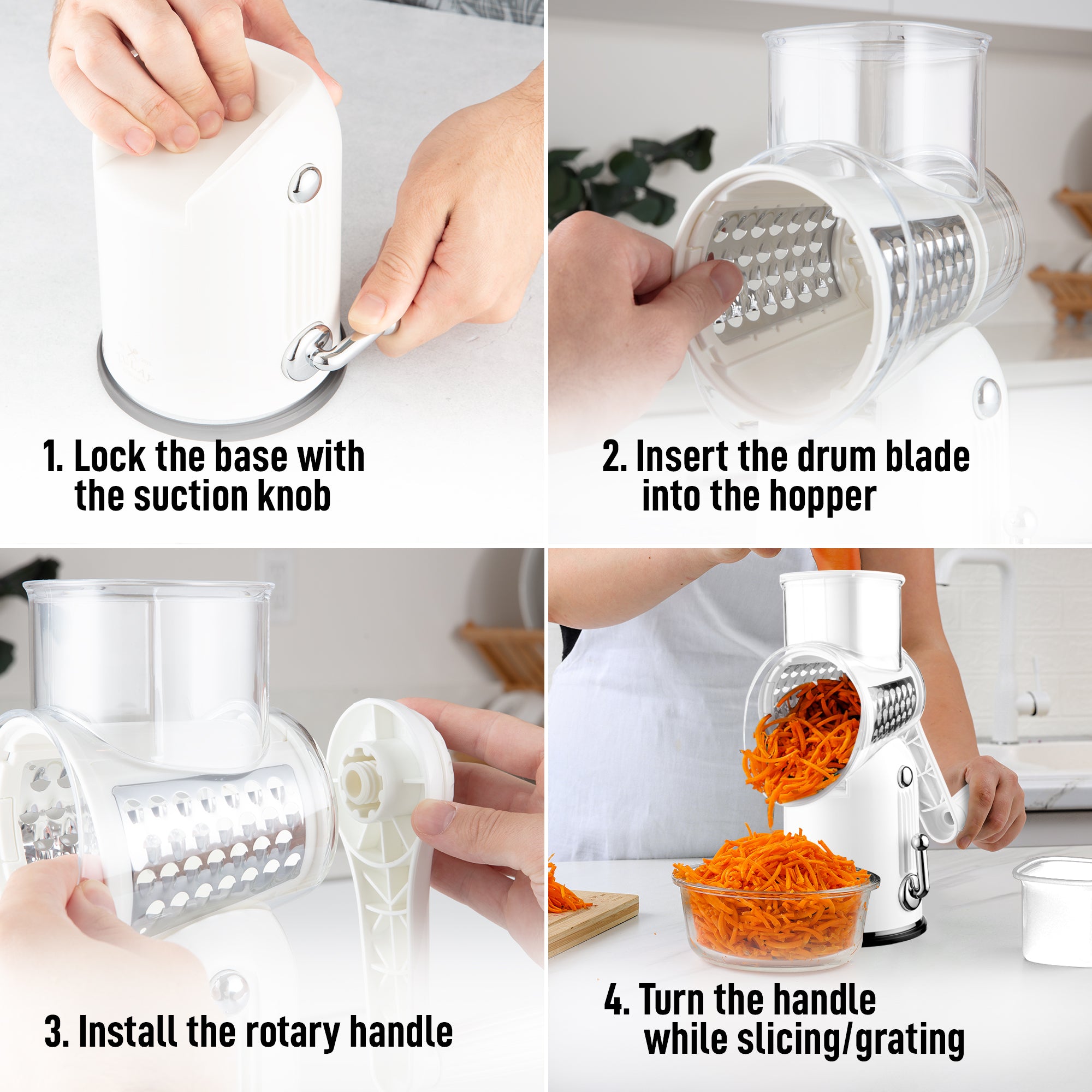 Manual Slicer Step-by-Step Usage Guide by Zulay Kitchen