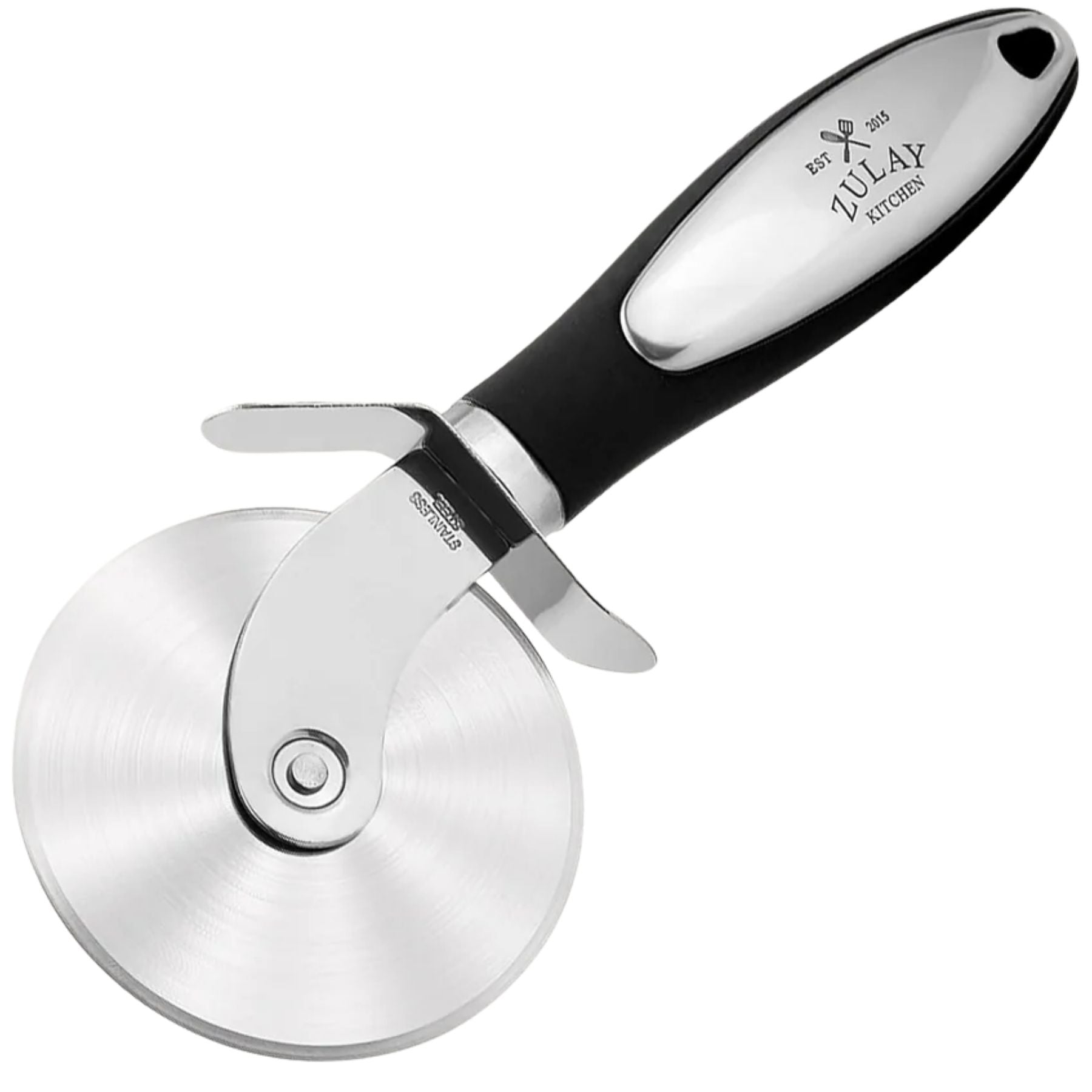 Pizza Cutter Wheel With Non Slip Ergonomic Handle Black by Zulay Kitchen
