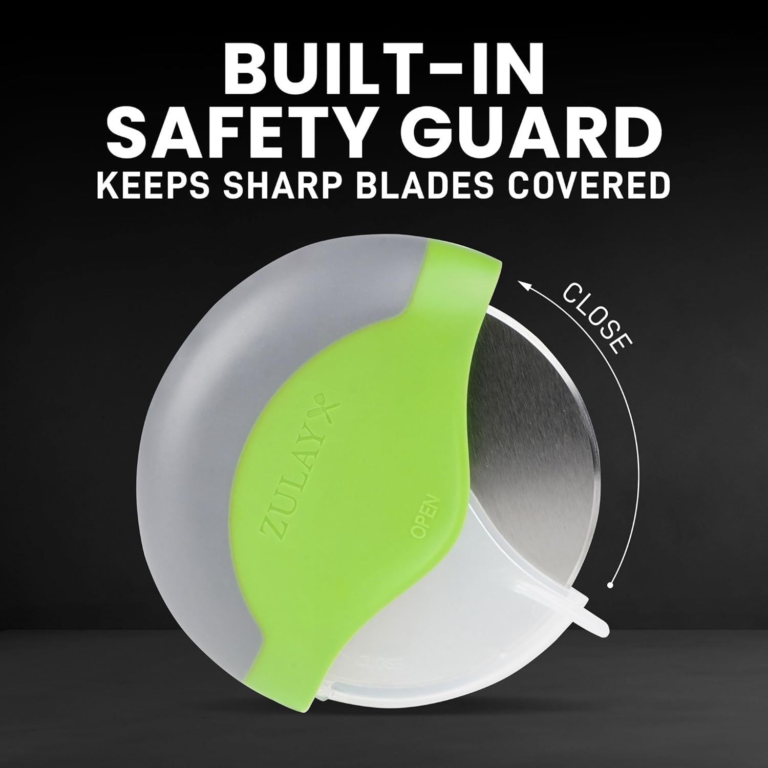 Unique Slicer Design Pizza Cutter Wheel by Zulay Kitchen