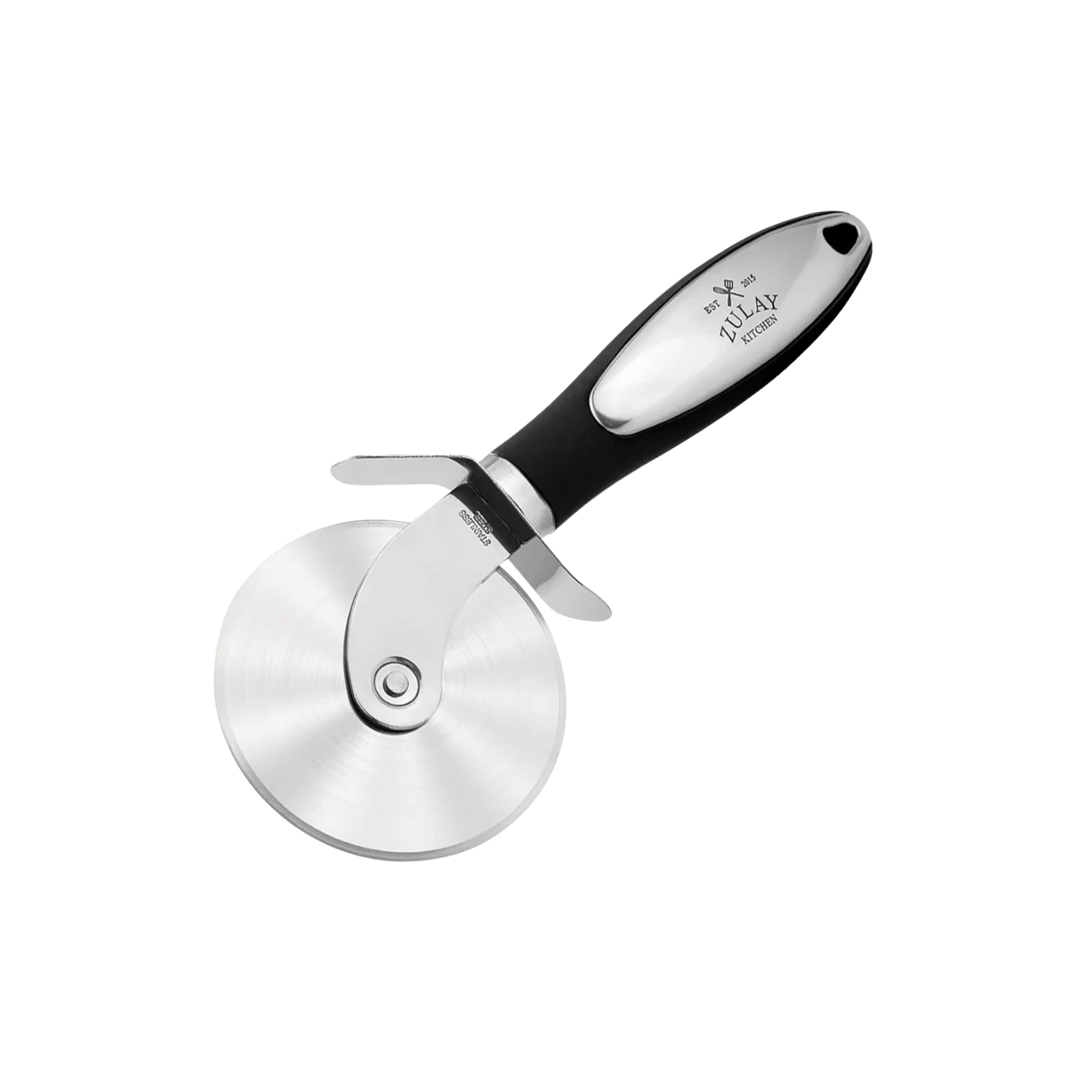 Pizza Cutter Wheel With Non Slip Ergonomic Handle Black by Zulay Kitchen