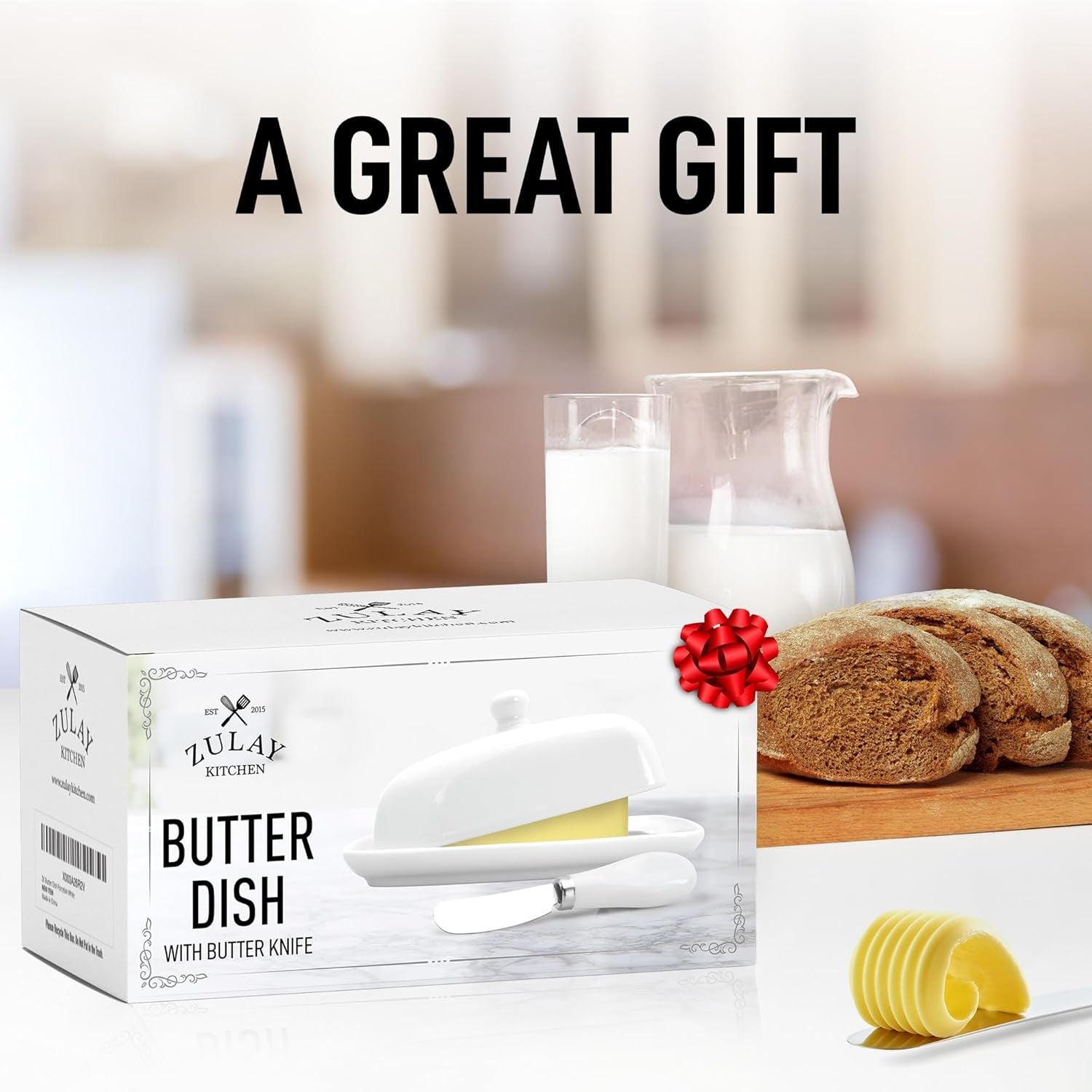 Makes a Great Gift Butter Dish by Zulay Kitchen