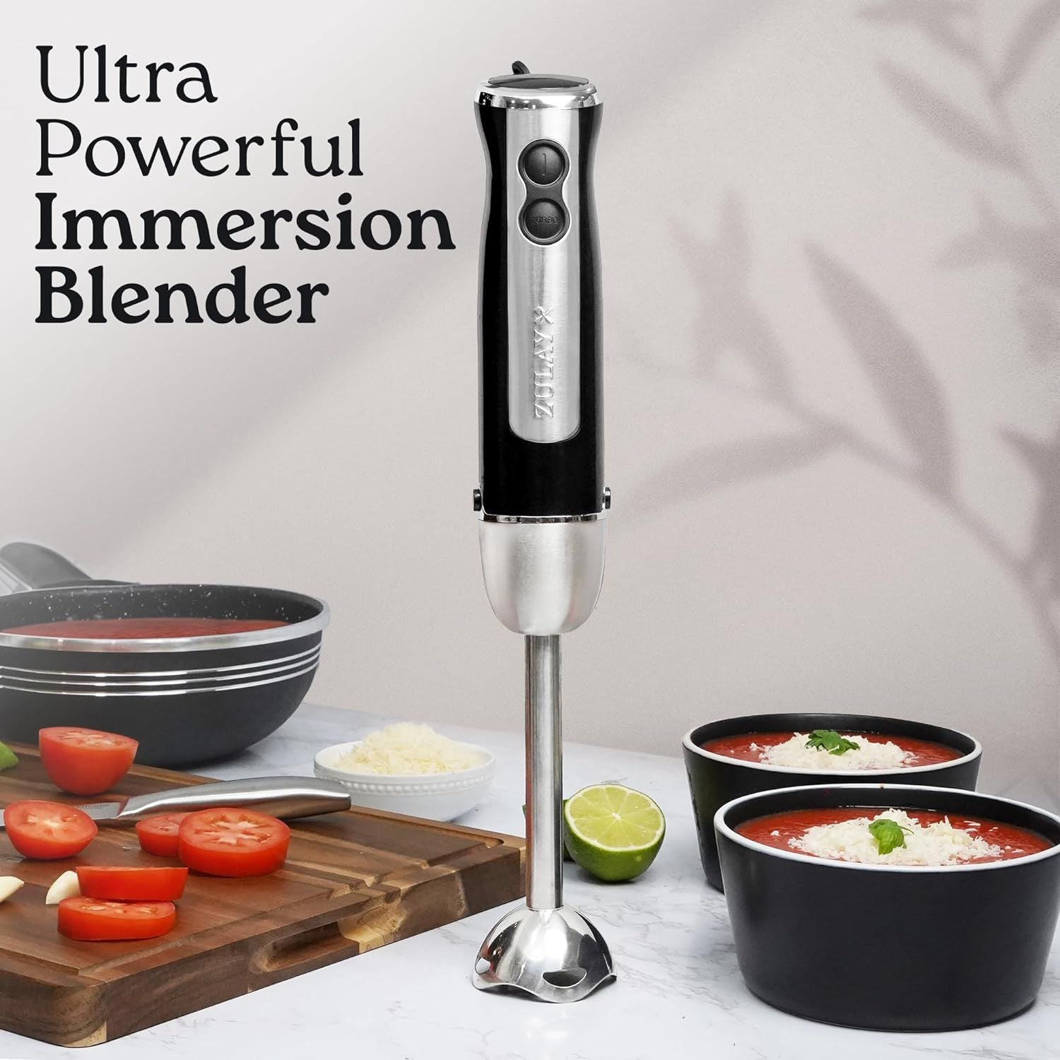 Ultra Powerful Immersion Blender by Zulay Kitchen-800 Watt