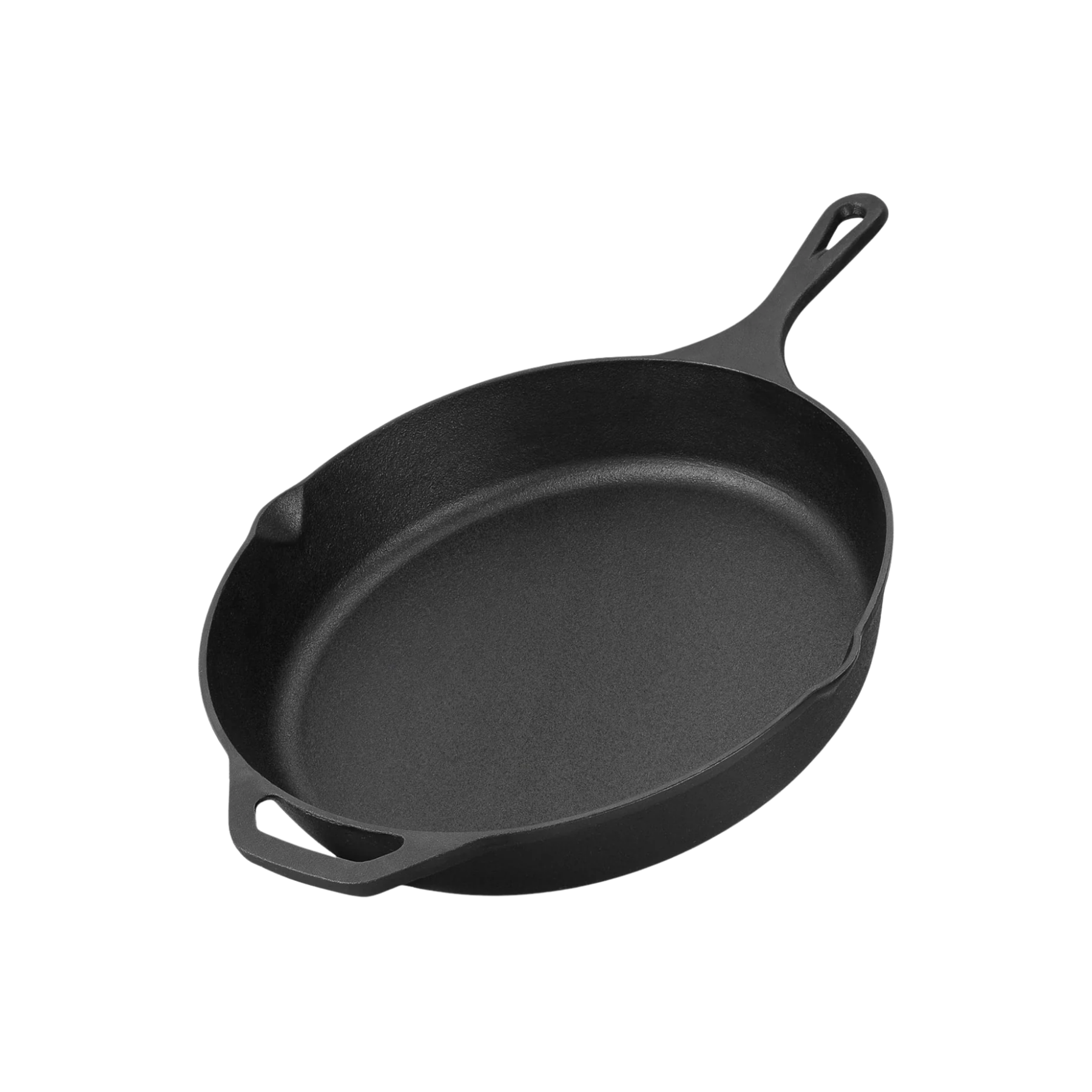 12.5 Inch Cast Iron Skillet- Heavy-Duty, Pre-Seasoned Cooking Skillet by Zulay Kitchen
