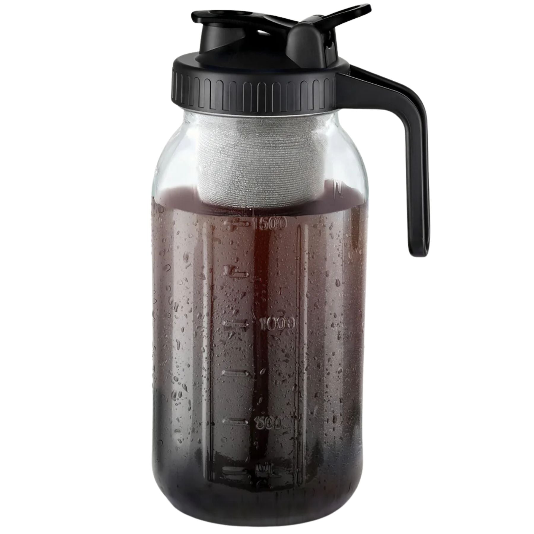 Premium Cold Brew Coffee Maker – Mason Jar Pitcher 64oz - Black by Zulay Kitchen