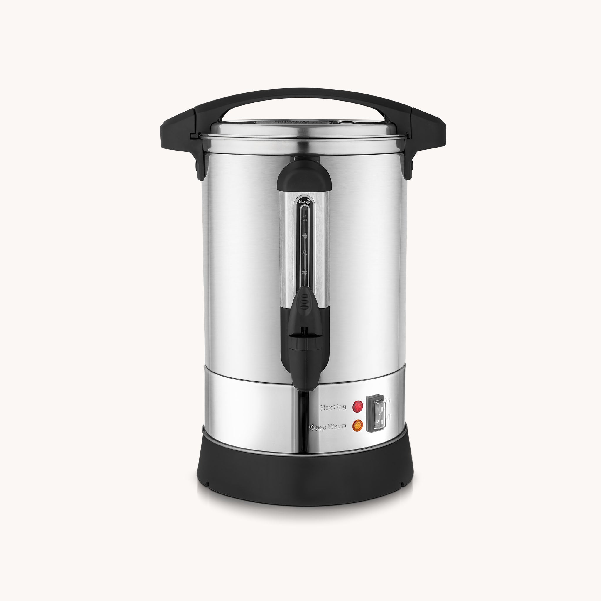 Premium Commercial Coffee Urn - 100 cup Silver by Zulay Kitchen