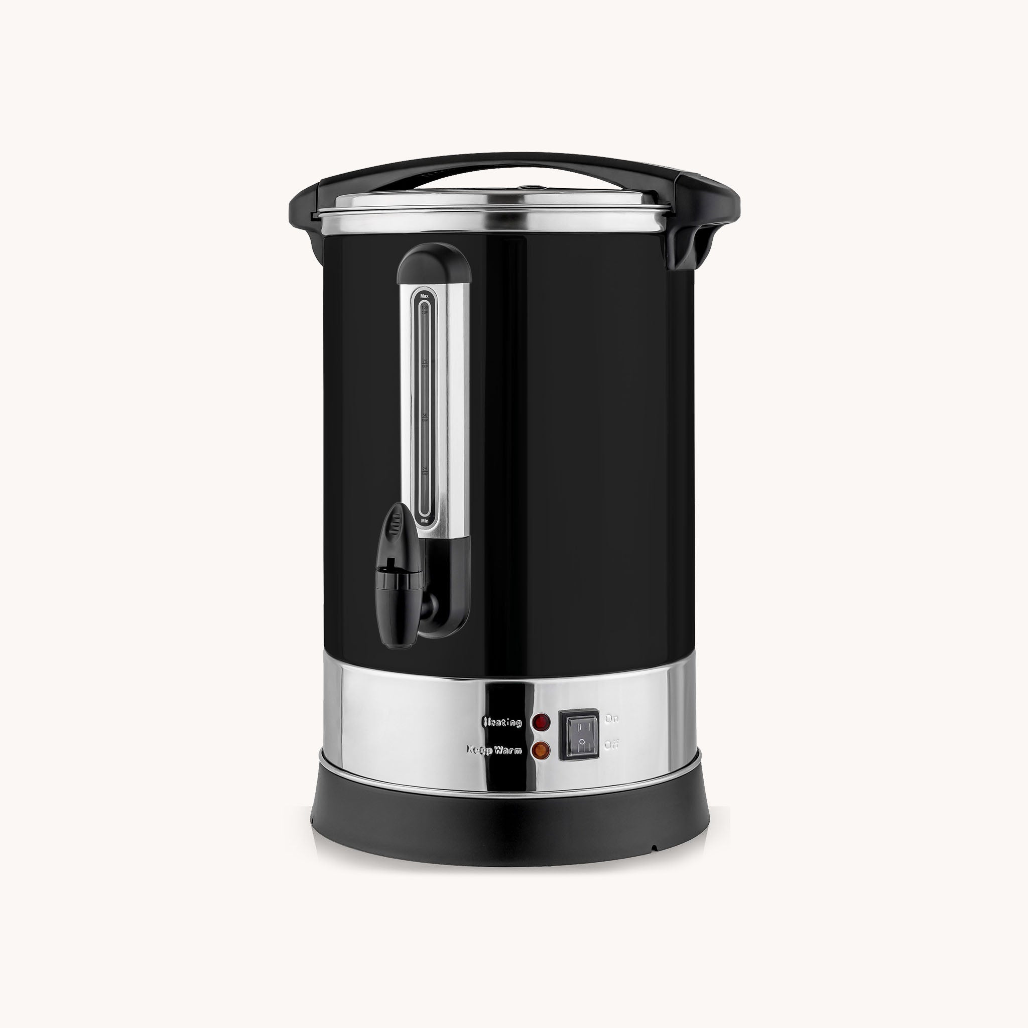 Premium Commercial Coffee Urn - 50 cup Black by Zulay Kitchen