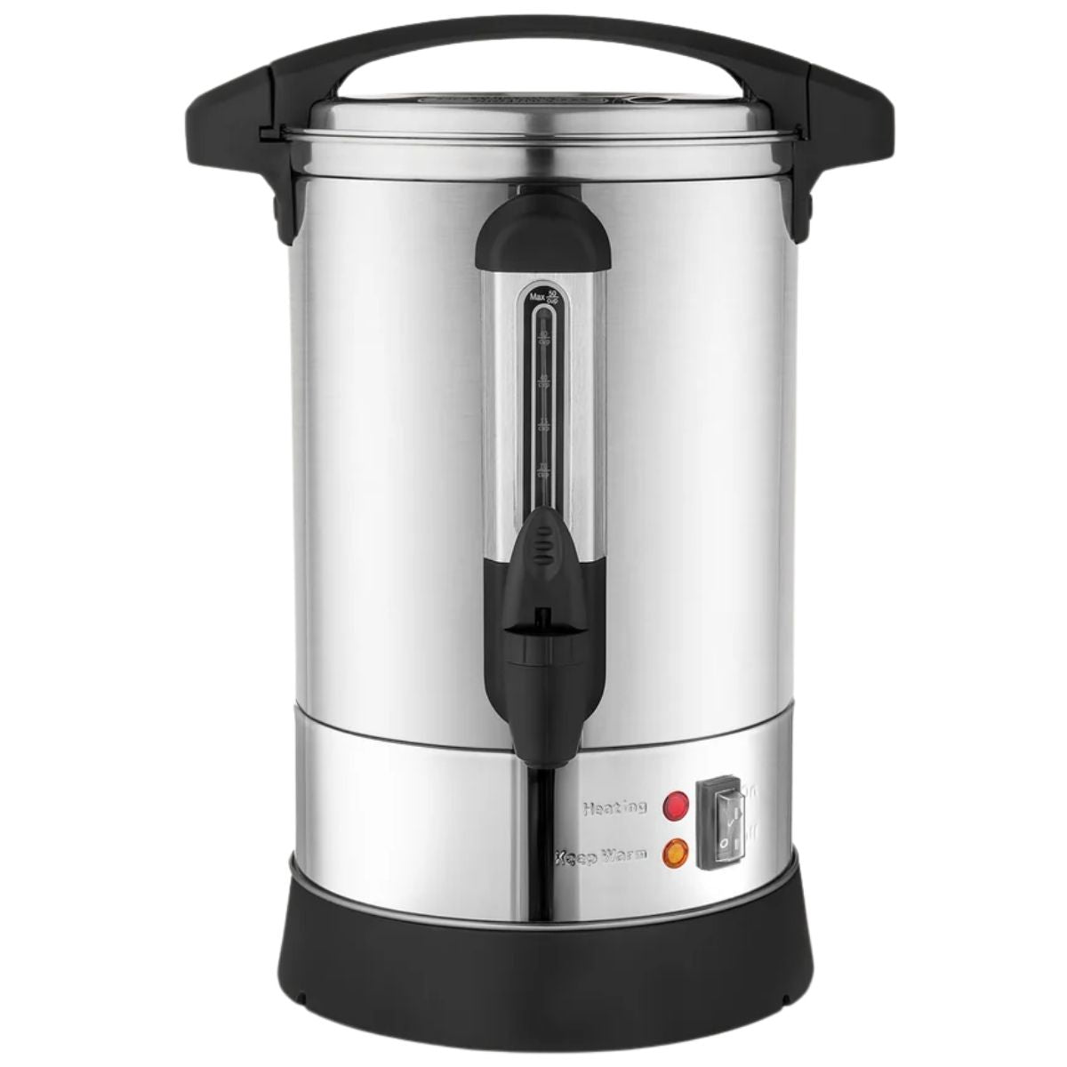 Premium Commercial Coffee Urn - 50 cup Silver by Zulay Kitchen