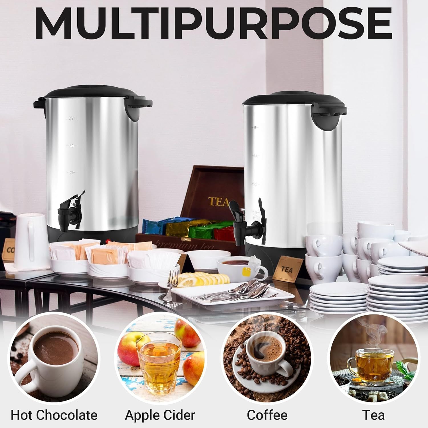 Multipurpose 40 cup Coffee Urn by Zulay Kitchen