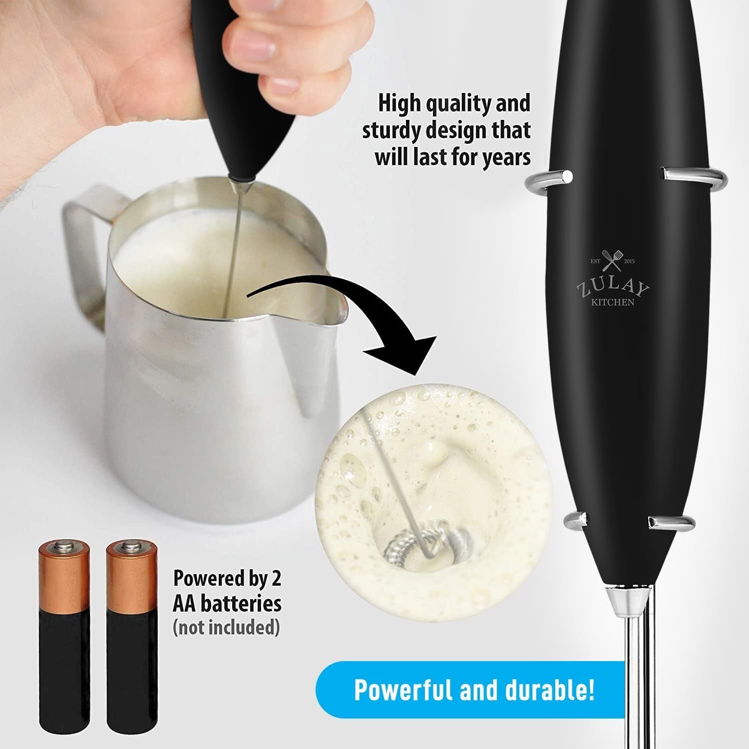 Hight Quality Milk Frother Set by Zulay Kitchen