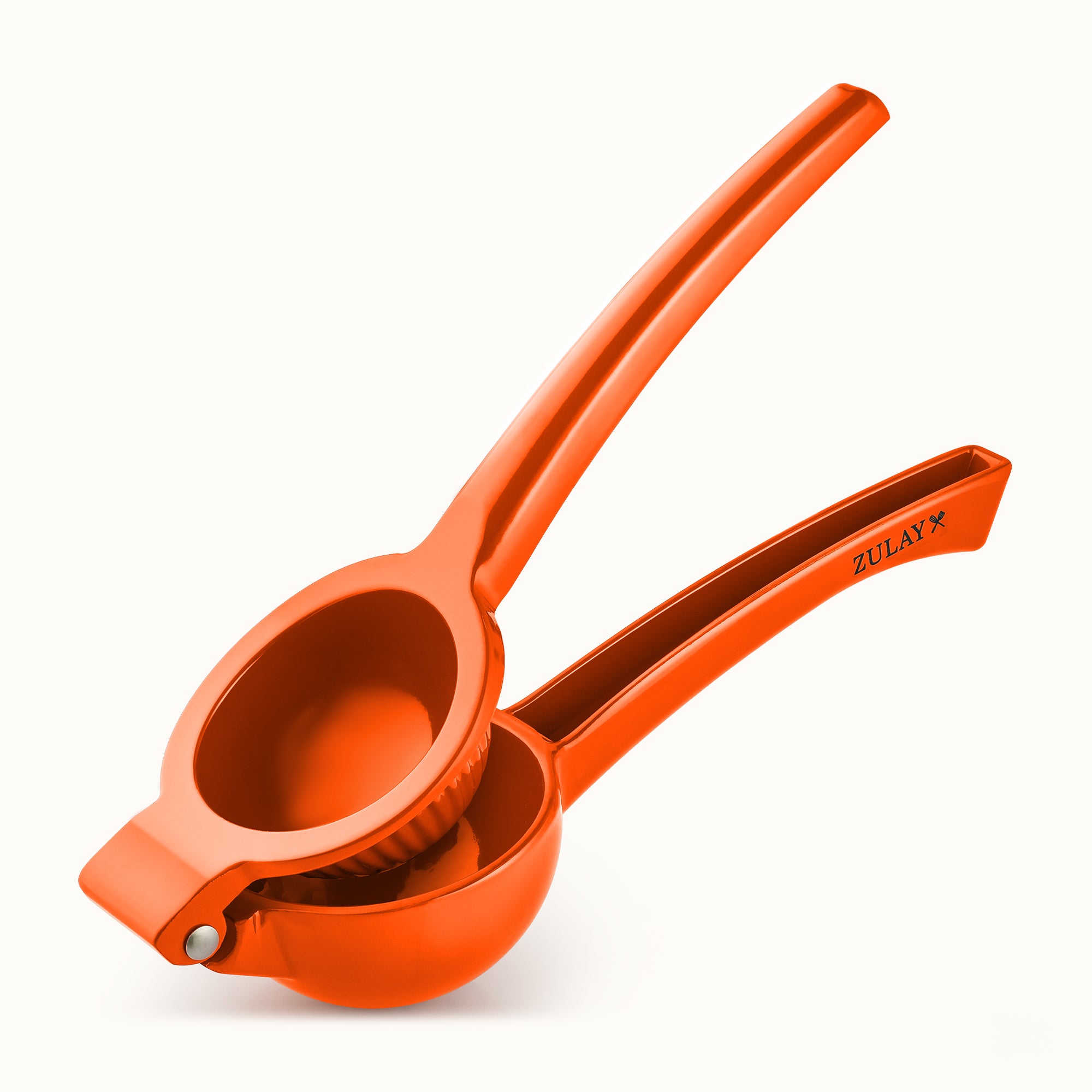 Premium Quality Metal Lime Squeezer - Orange by Zulay Kitchen