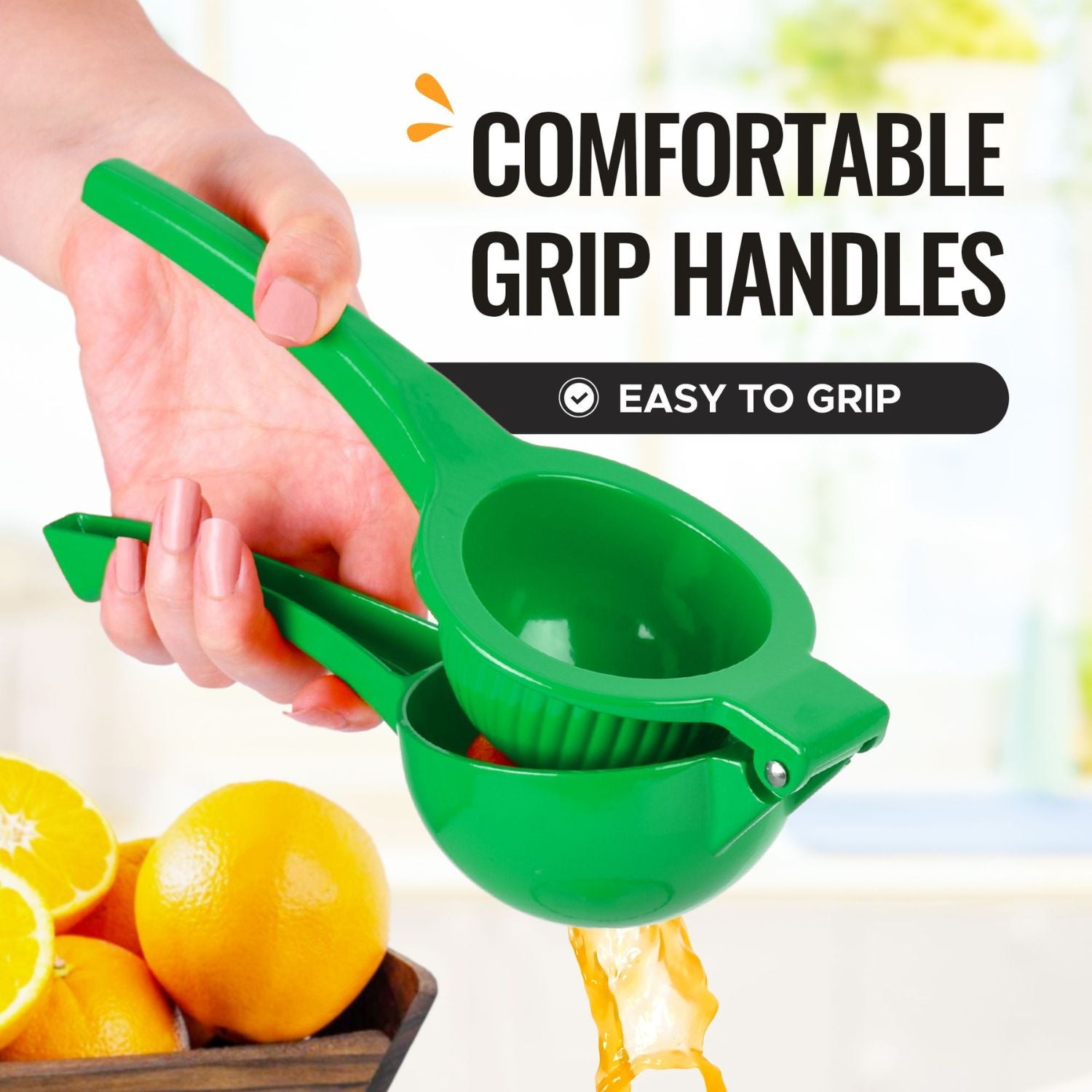 Easy to Grip Metal Orange Squeezer Citrus Juicer by Zulay Kitchen