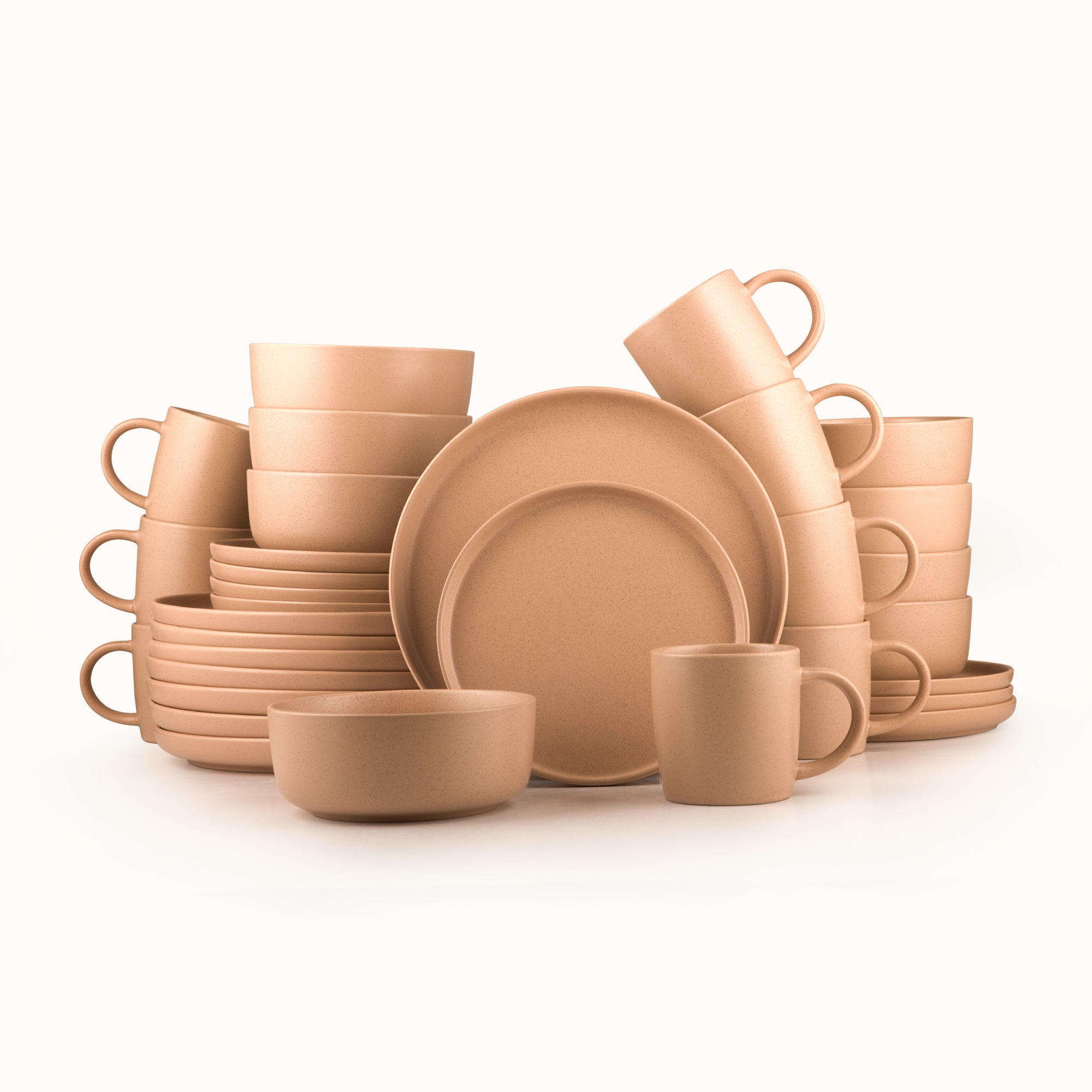 Zulay Kitchen Clay Stoneware Dinner Set 32 Piece