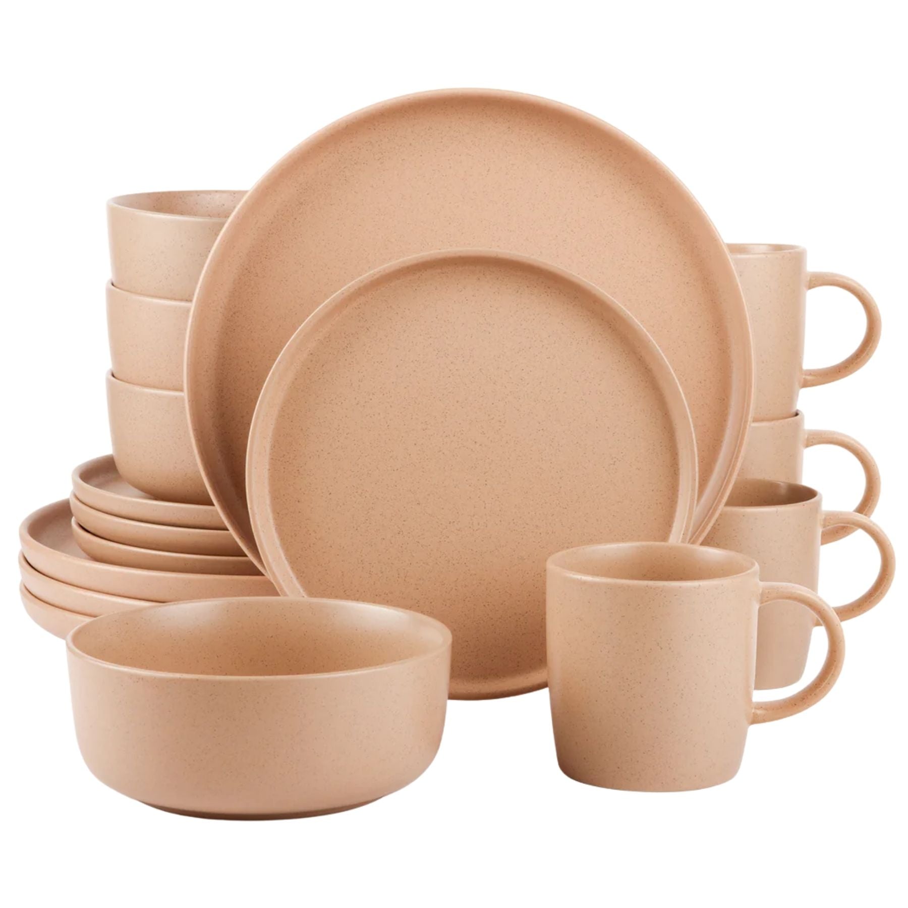 Zulay Kitchen Clay Stoneware Dinner Set 16 Piece