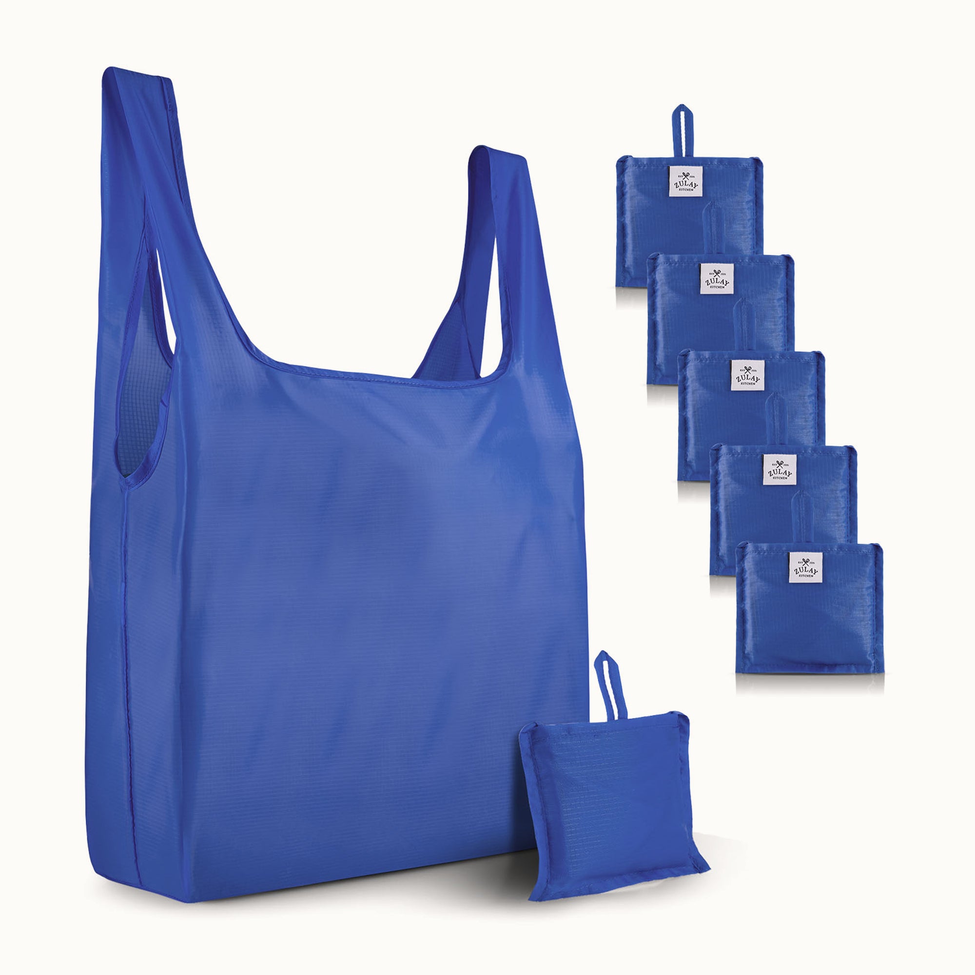 Reusable Grocery Bags - 5 Pack Blue by Zulay Kitchen