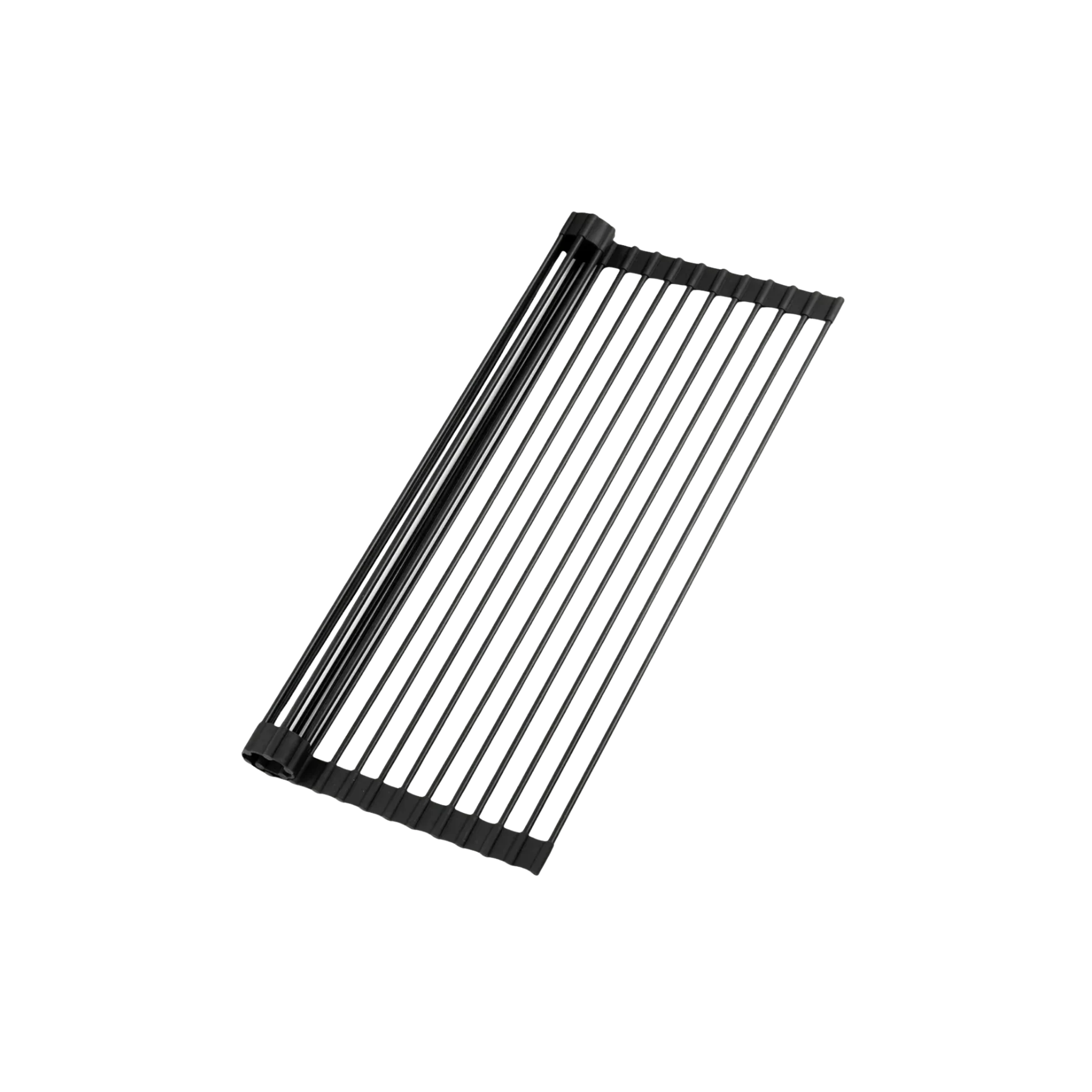 Multipurpose Roll-Up Sink Drying Rack 20.5" - Black by Zulay Kitchen