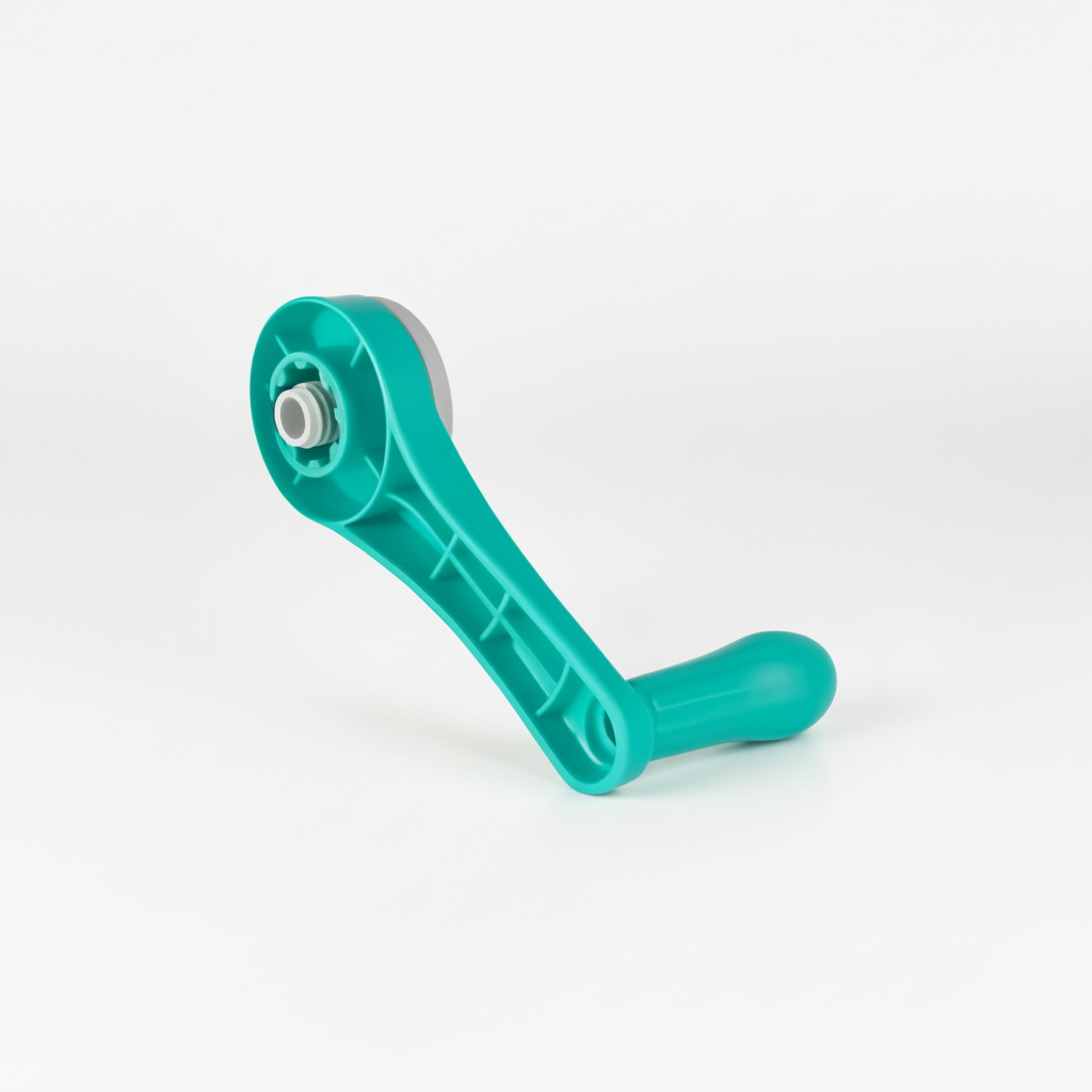 Rotary Cheese Grater 5 Blade Handle (Teal and White) - Replacement Part - Zulay Kitchen