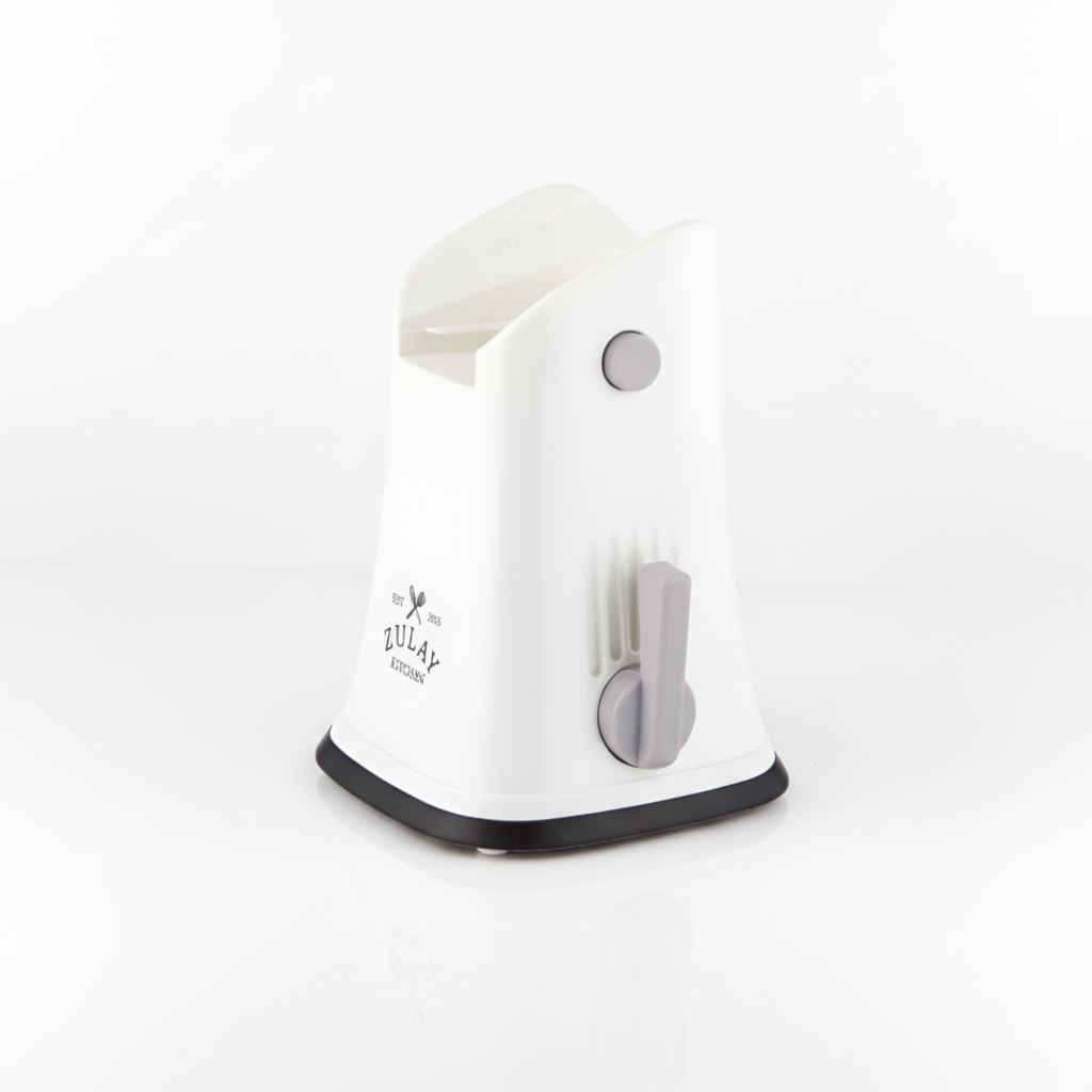 Rotary Cheese Grater 5 Blades - Base (Gray and White) - Replacement Part - Zulay Kitchen