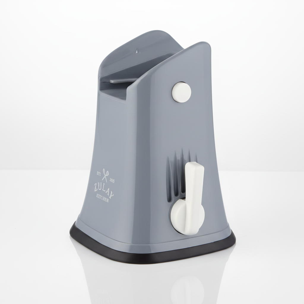 Rotary Cheese Grater 5 Blades - Base (White and Gray) - Replacement Part - Zulay Kitchen