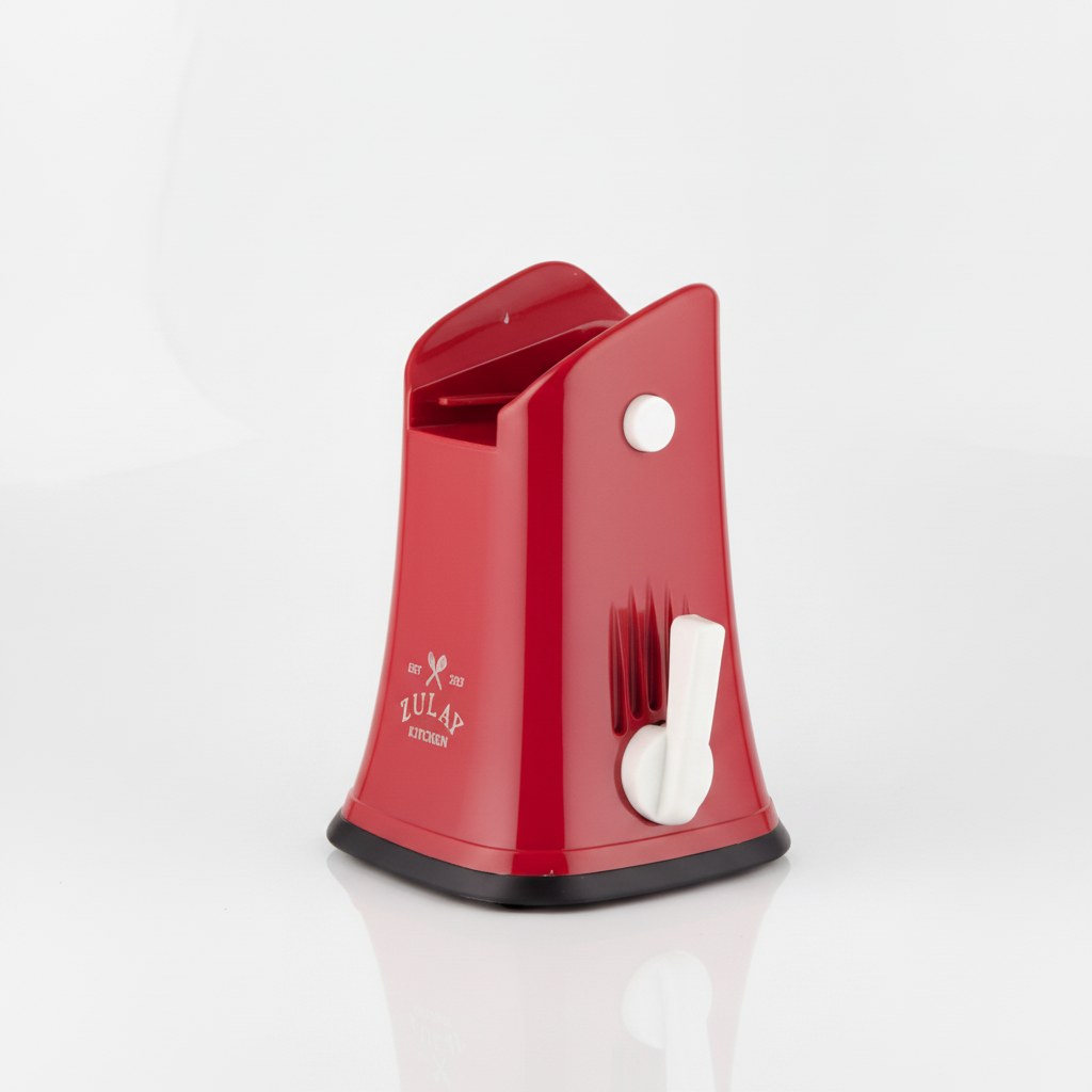 Rotary Cheese Grater 5 Blades - Base (White and Red) - Replacement Part - Zulay Kitchen