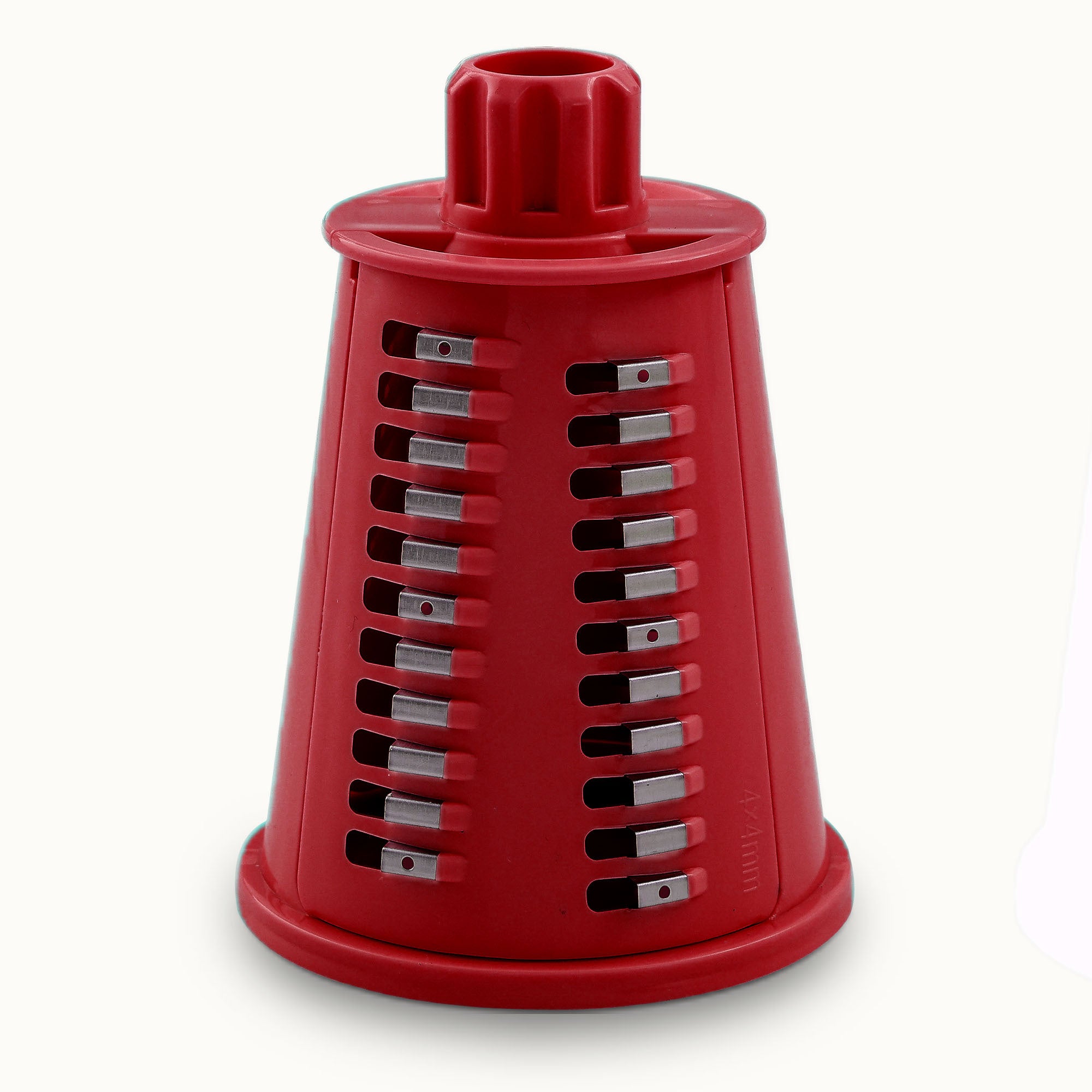 Rotary Cheese Grater 5 Blade Coarse Julienne Blade Maroon