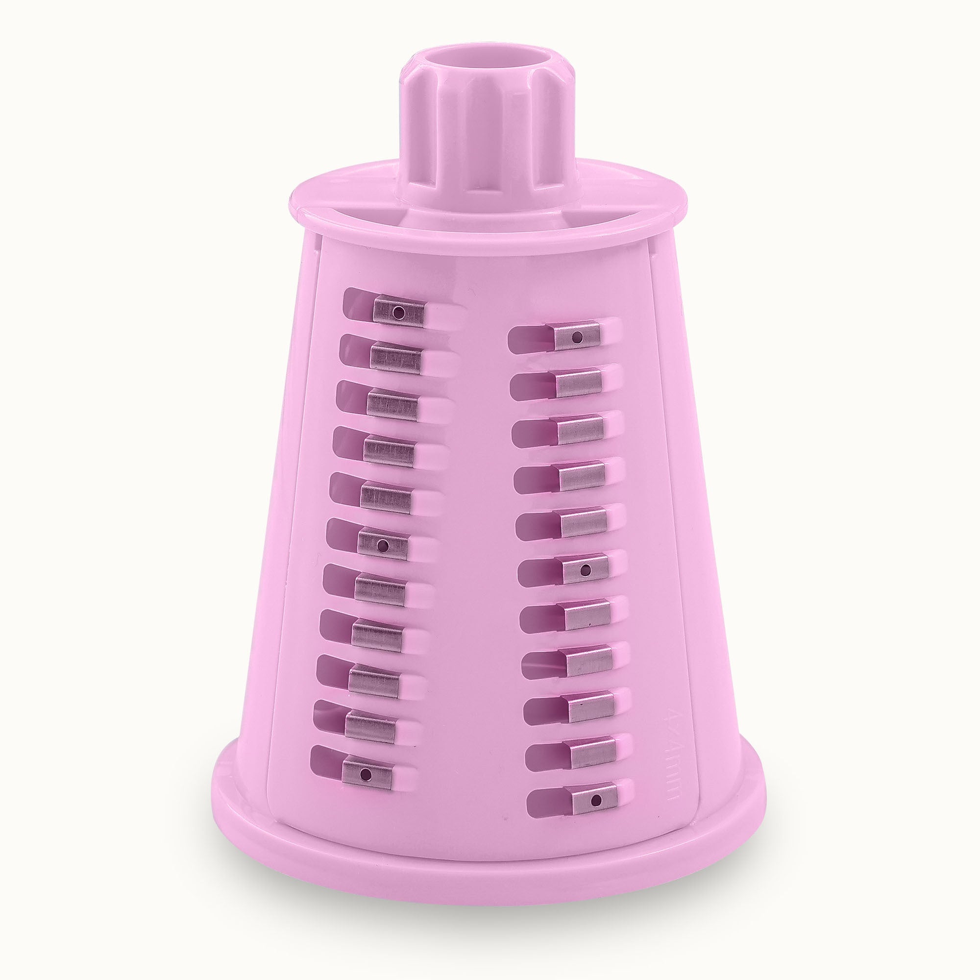 Rotary Cheese Grater 5 Blade Coarse Julienne Blade Pink