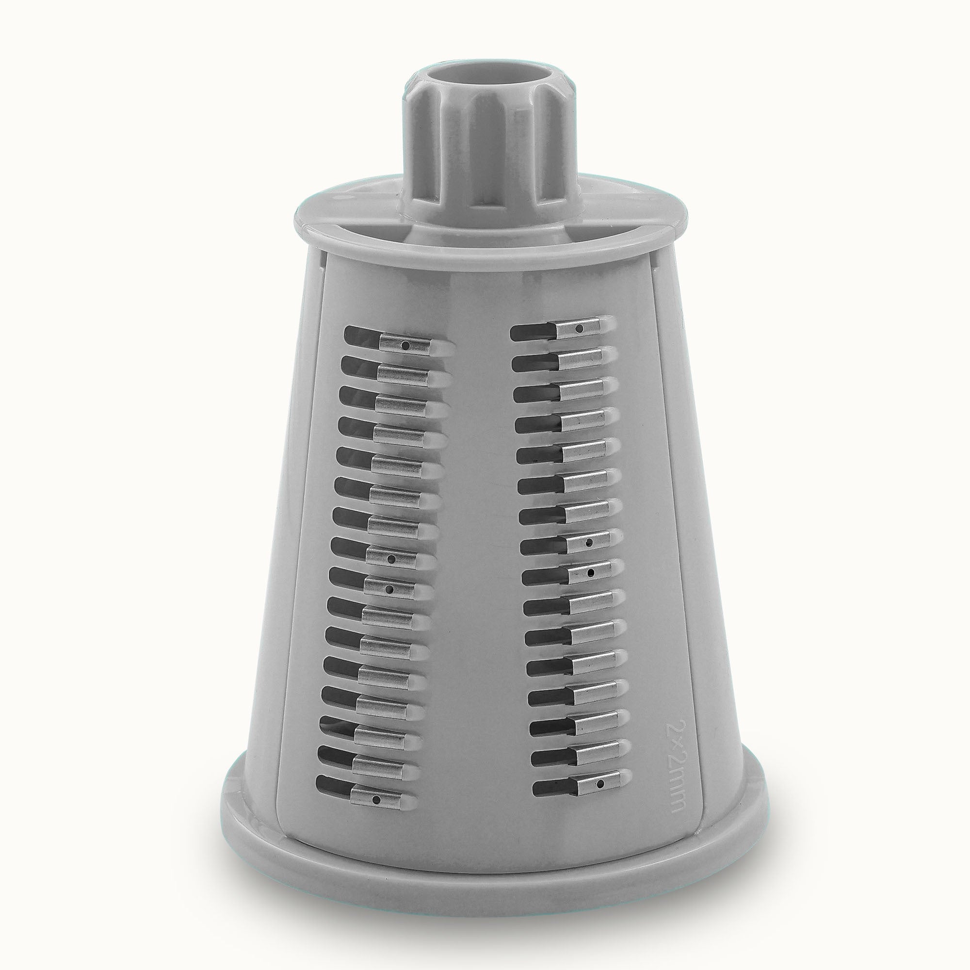 Rotary Cheese Grater with 5 Blades - Fine Julienne Blade (Gray) - Replacement Part - Zulay Kitchen