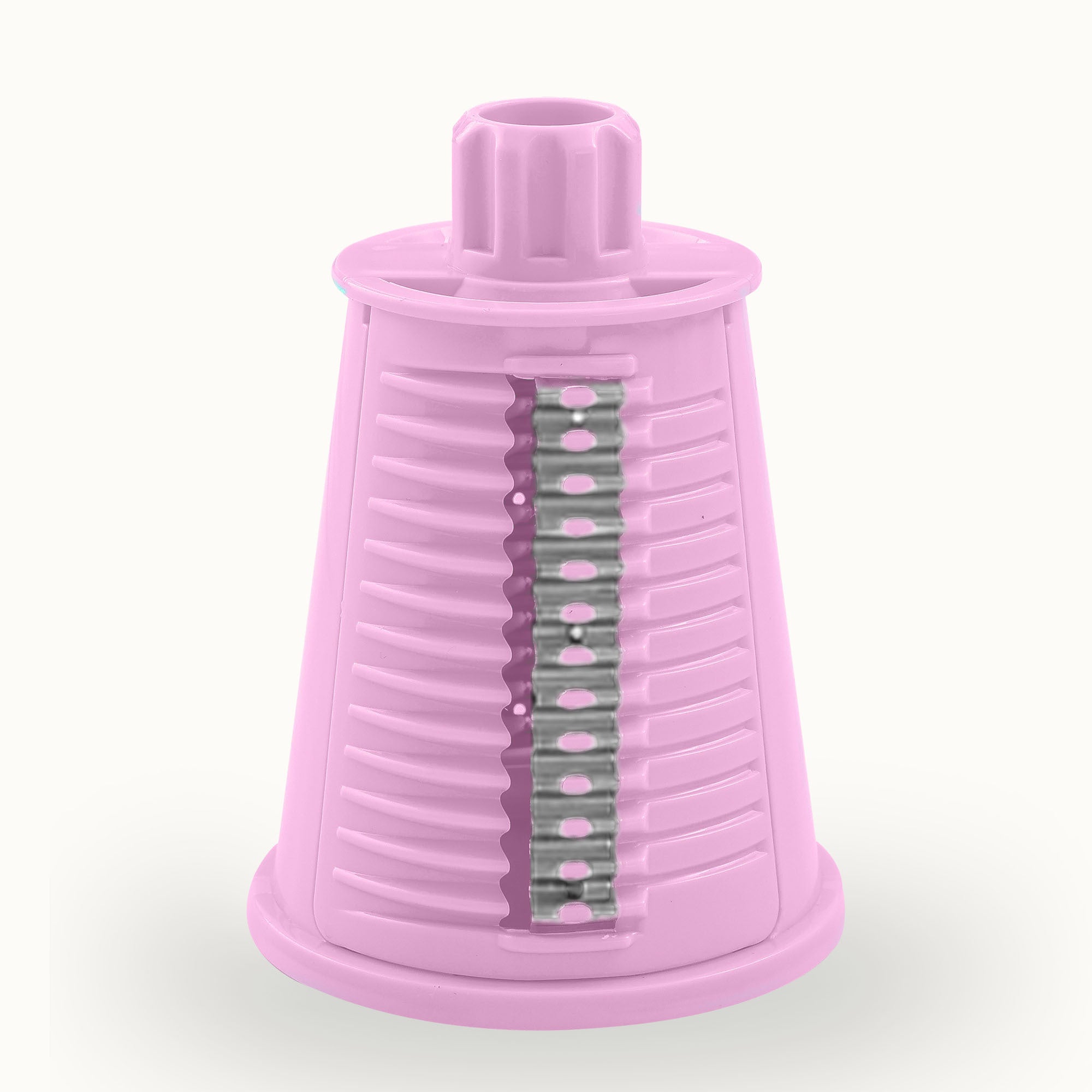 Rotary Cheese Grater with 5 Blades - Wavy Blade (Pink) - Replacement Part - Zulay Kitchen