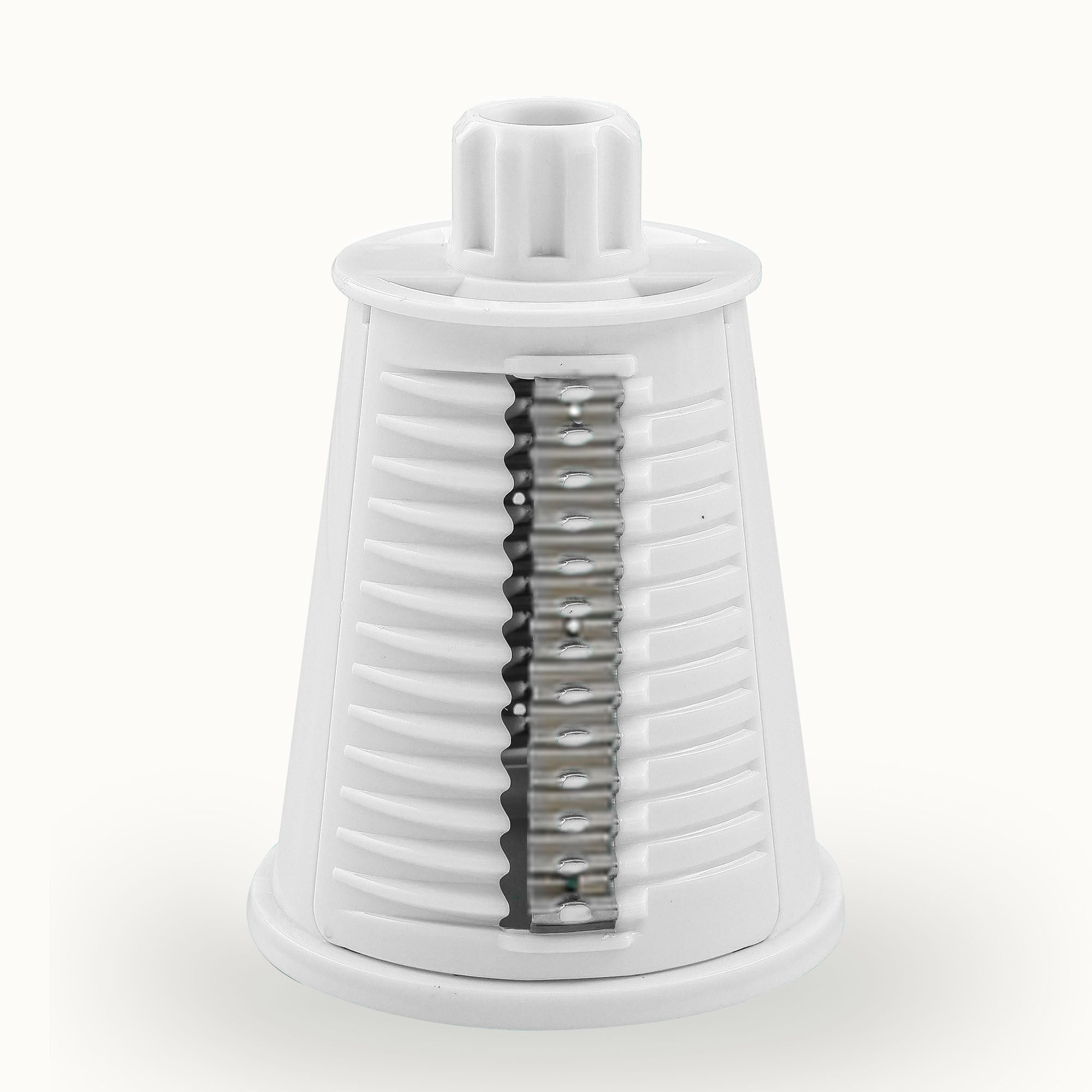 Rotary Cheese Grater with 5 Blades - Wavy Blade (White) - Replacement Part - Zulay Kitchen