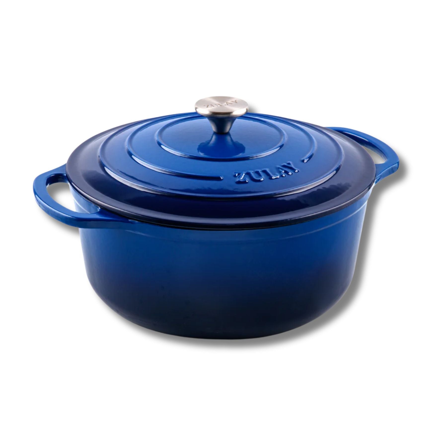 Cast Iron Dutch Oven - Sapphire -7.7 quart by Zulay Kitchen