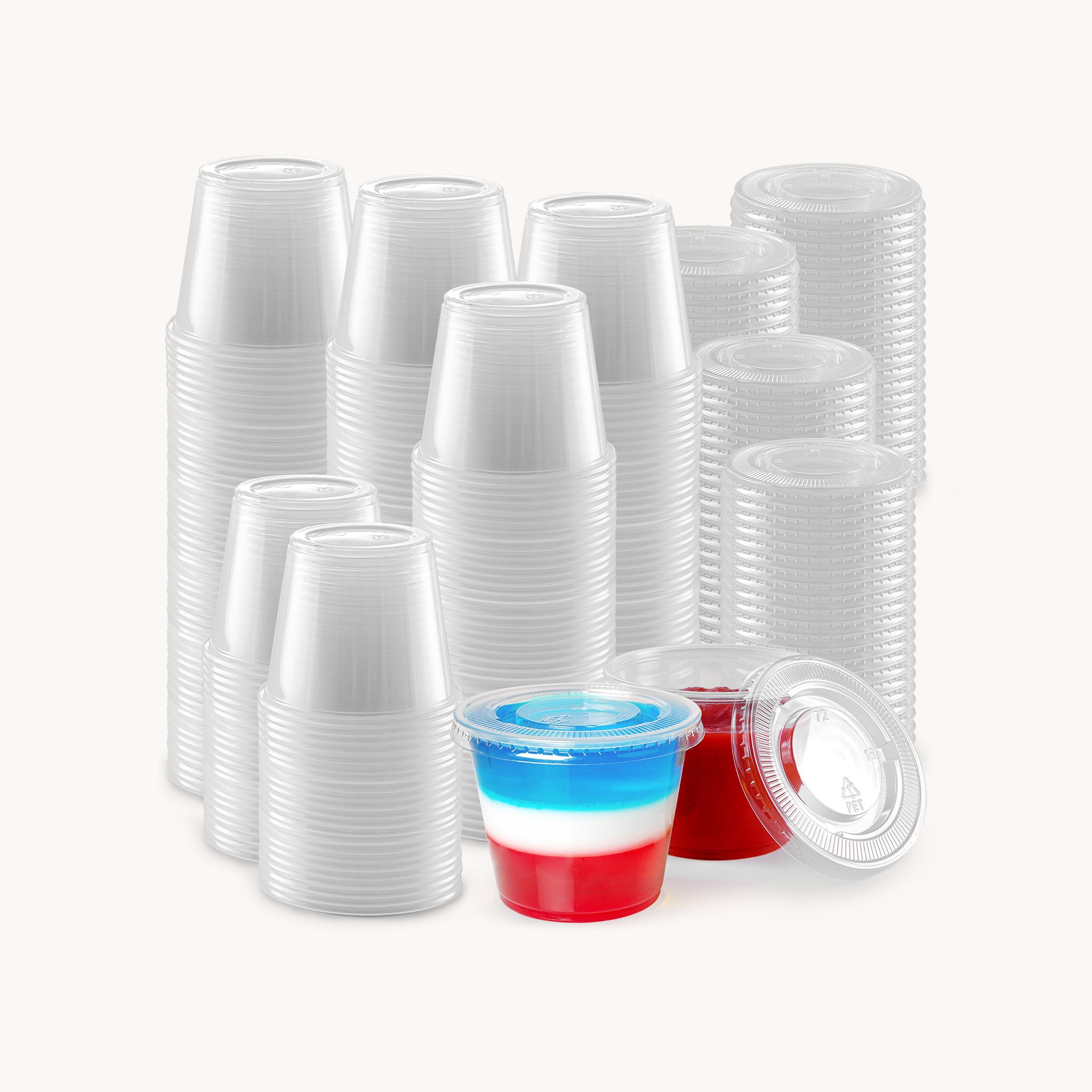 Clear Condiment Cups with Lids - 5.5 oz 200 Pack by Zulay Kitchen